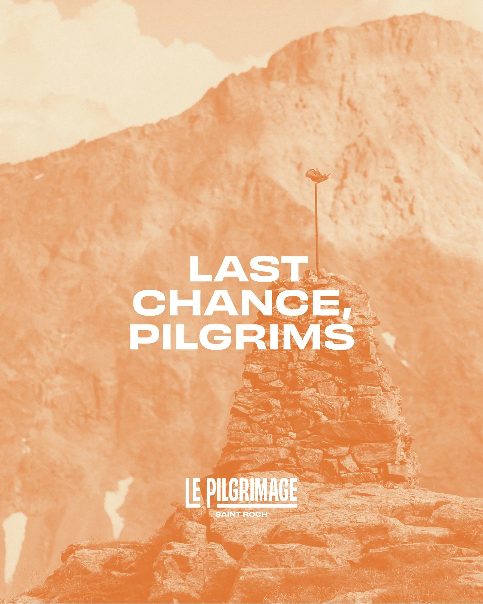 Last chance, pilgrims. From tomorrow onwards, the remaining basecamp beds will be on availability only. We can&rsquo;t hold them any longer.

Le Pilgrimage: a trail journey through the Alps. 

What&rsquo;s included?
Three grand stages, each with its 
