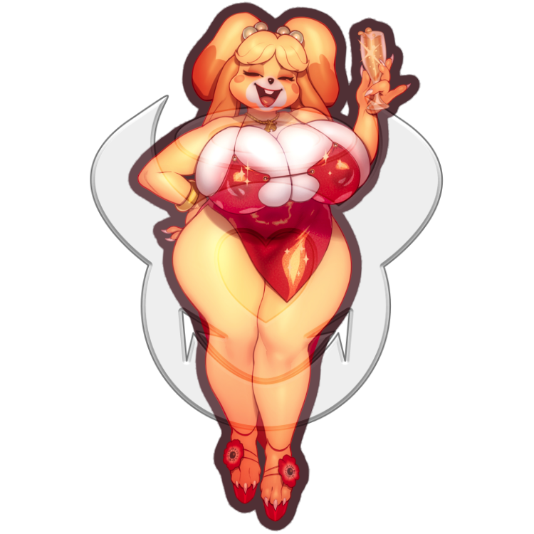 TRIPLE Thiccabelle - Celebrate! | Sticker