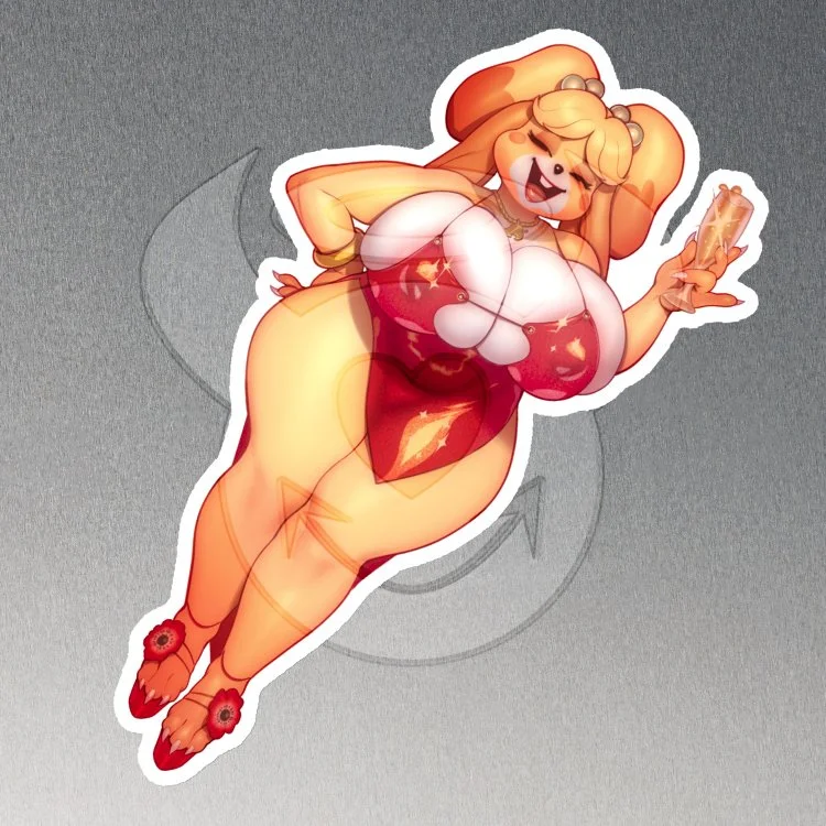 TRIPLE Thiccabelle - Celebrate! | Magnet