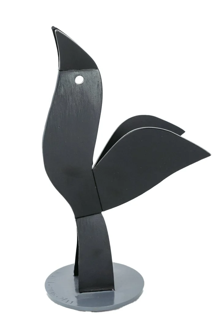 Hussein Madi « Oiseau »
Ht: 28 cm Dim 17 x 9 cm
