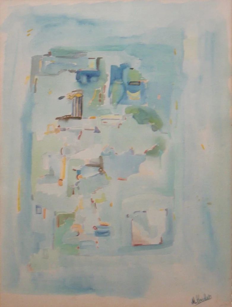 Mustafa Haidar « Paysage abstrait »
Dim: 68 x 44 cm

