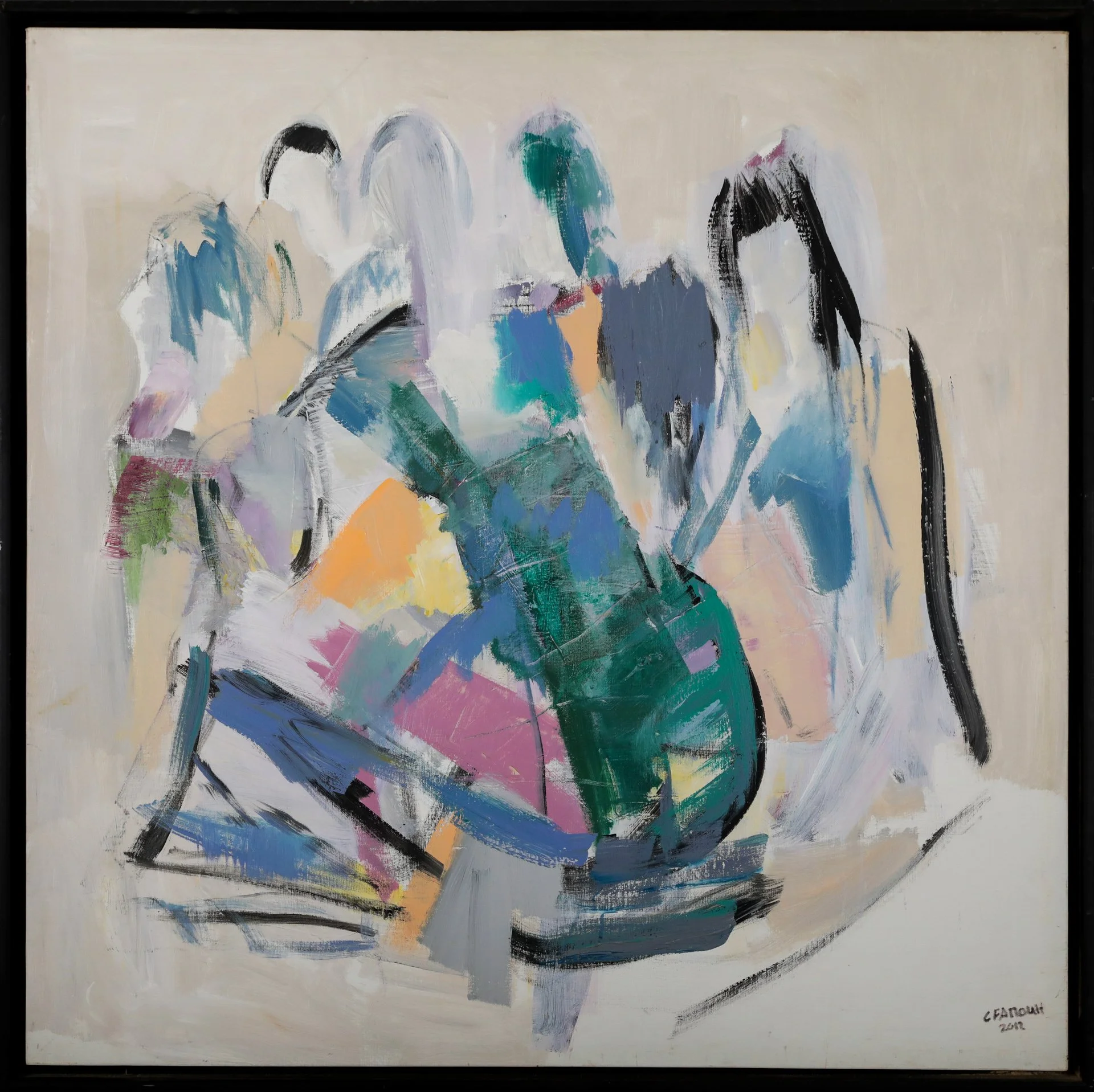 Chucrallah Fattouh « Personnages » 
Dim: 100 x 100
