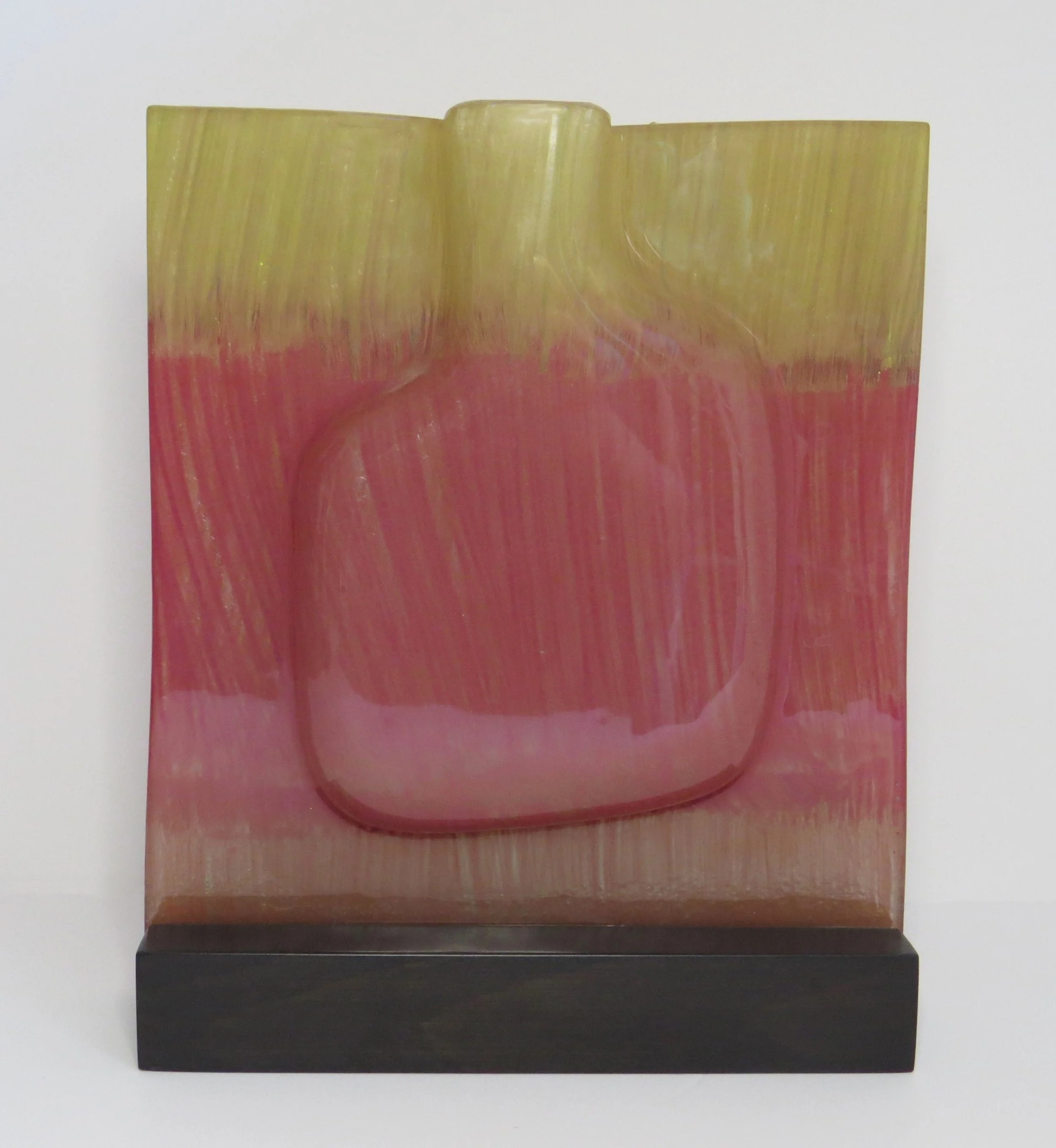 Height: 25 cm (with base: 4 cm). Lebanon, signed Cedre Verre, 21st century.