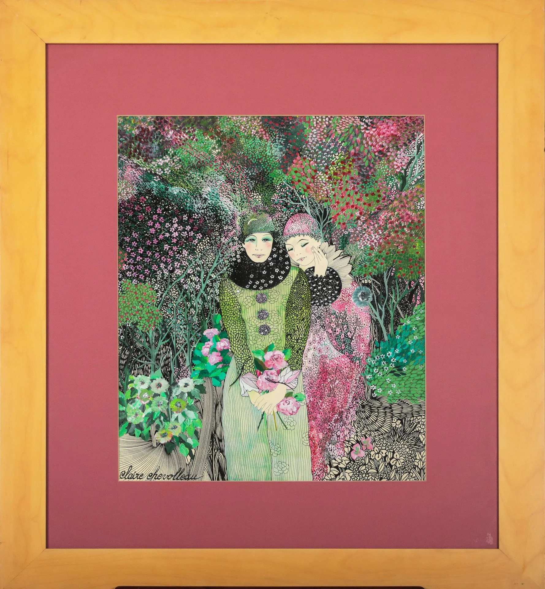 Claire Chevolleau « Deux Femmes au jardin »
Dim: 50 x 40 cm
