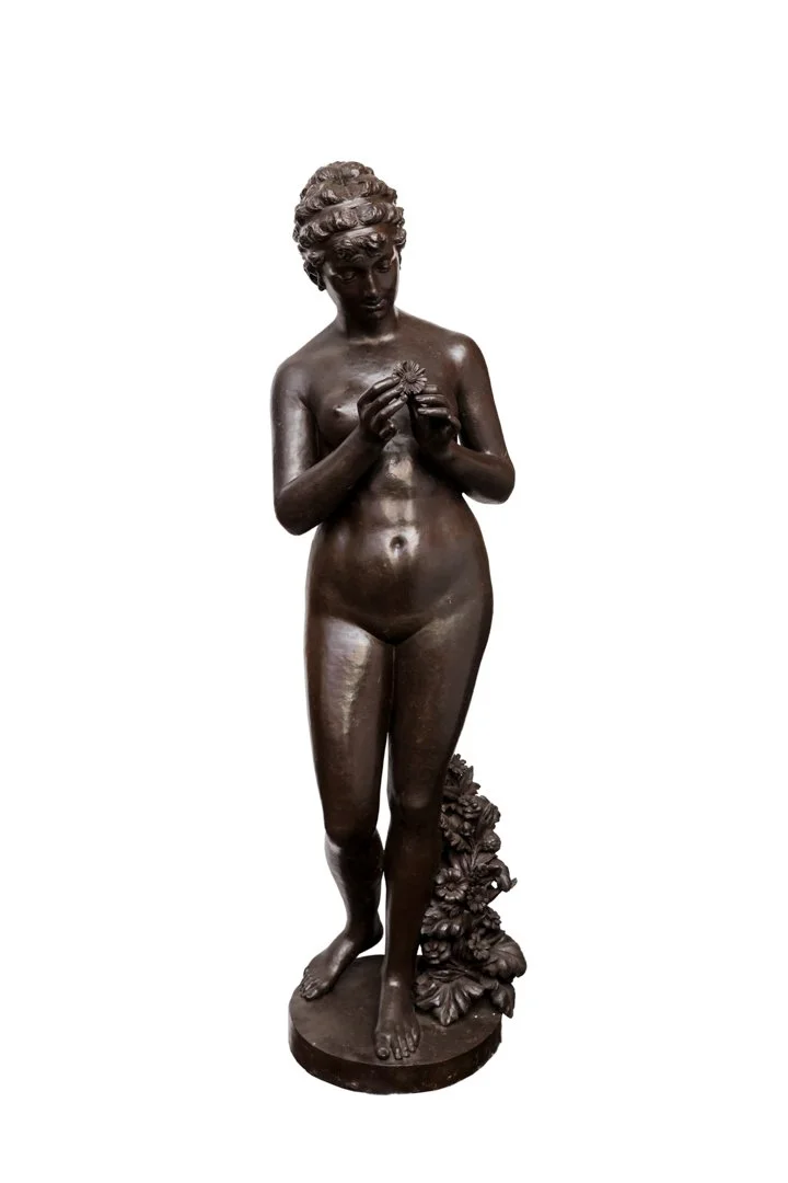 « Femme au rose » 
Ht: 154 cm
