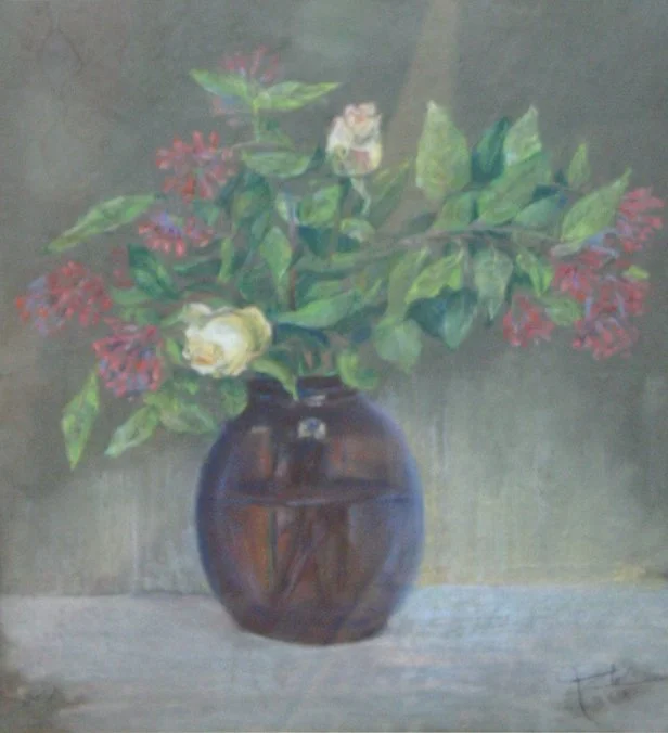 Nahas « Vase Fleuri »
Dim: 55 x 48 cm
