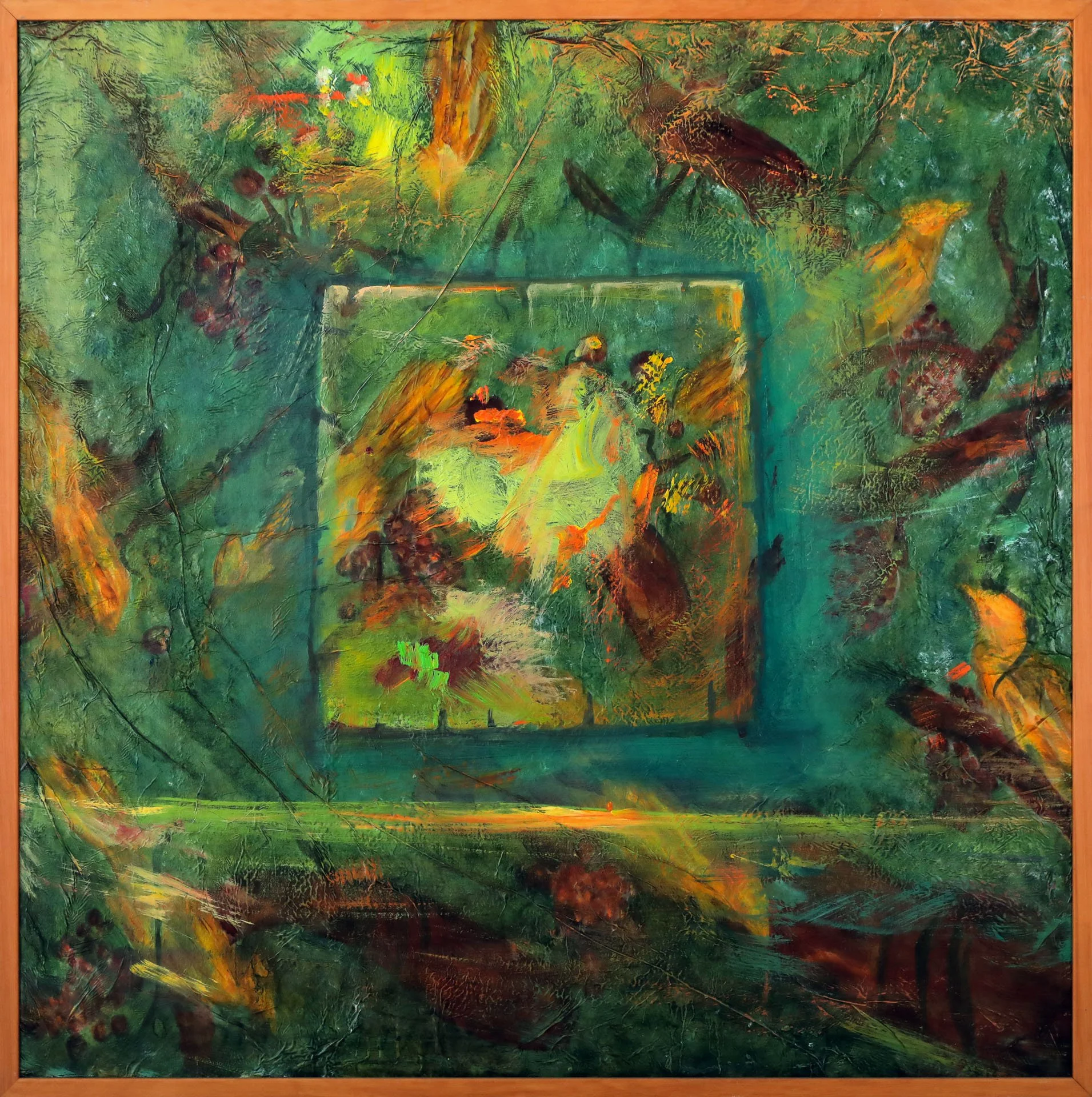 « Abstraction »
Dim: 100 x 100 cm 
