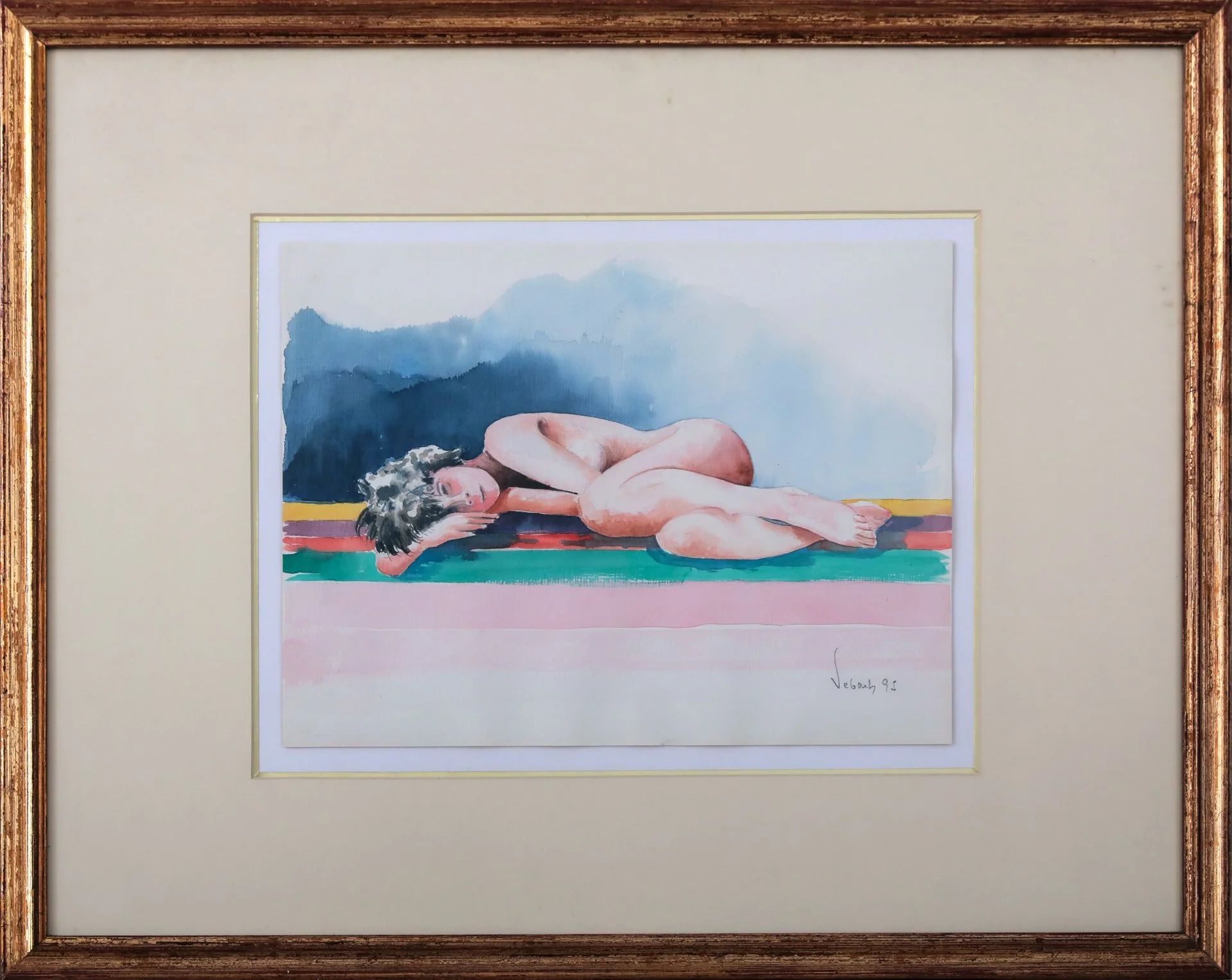 Sebouh « Nu de femme endormi »
Dim: 40 x 30 cm
