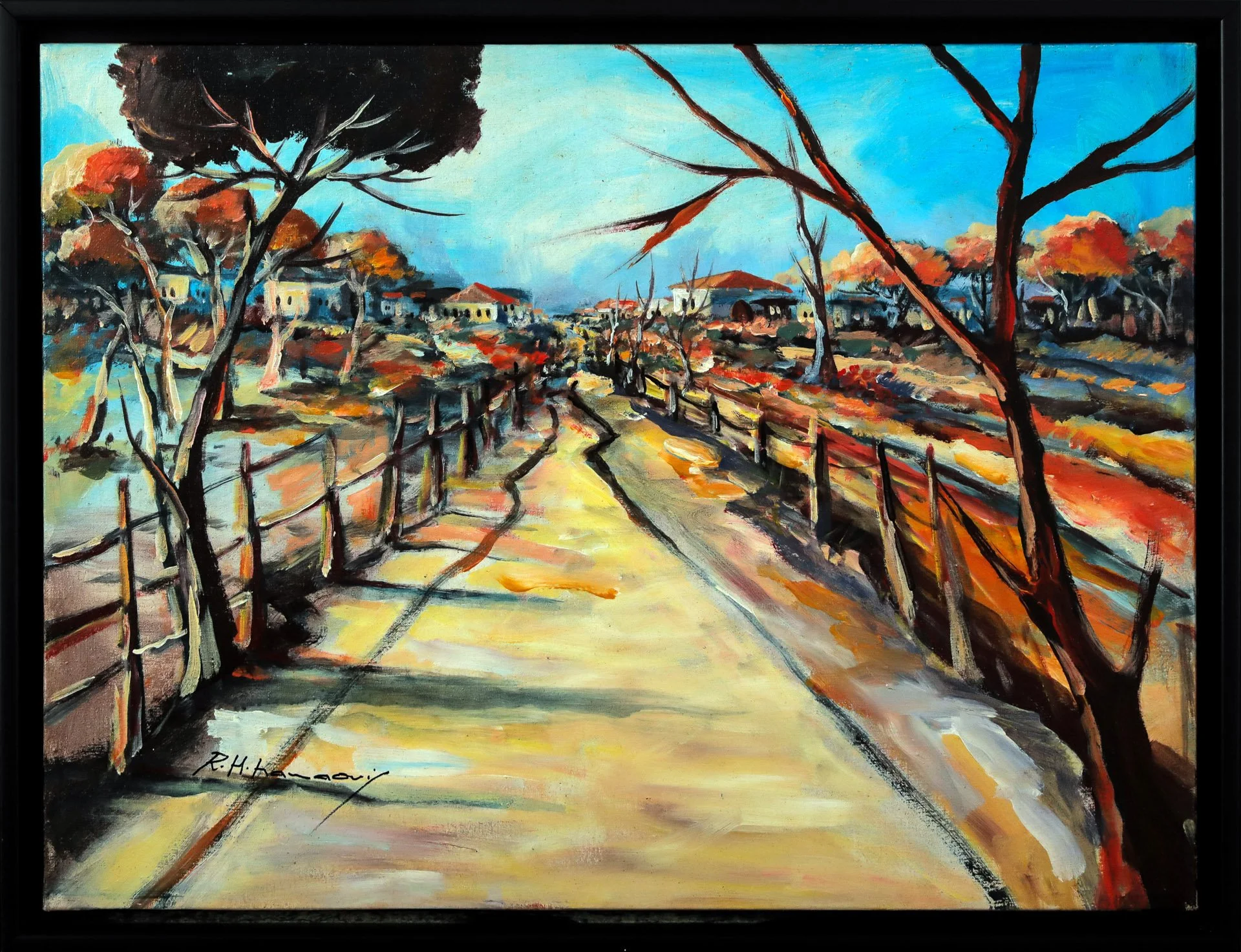 Roula Haidar Hamaoui « Chemin du village »
Dim: 80 x 60 cm
