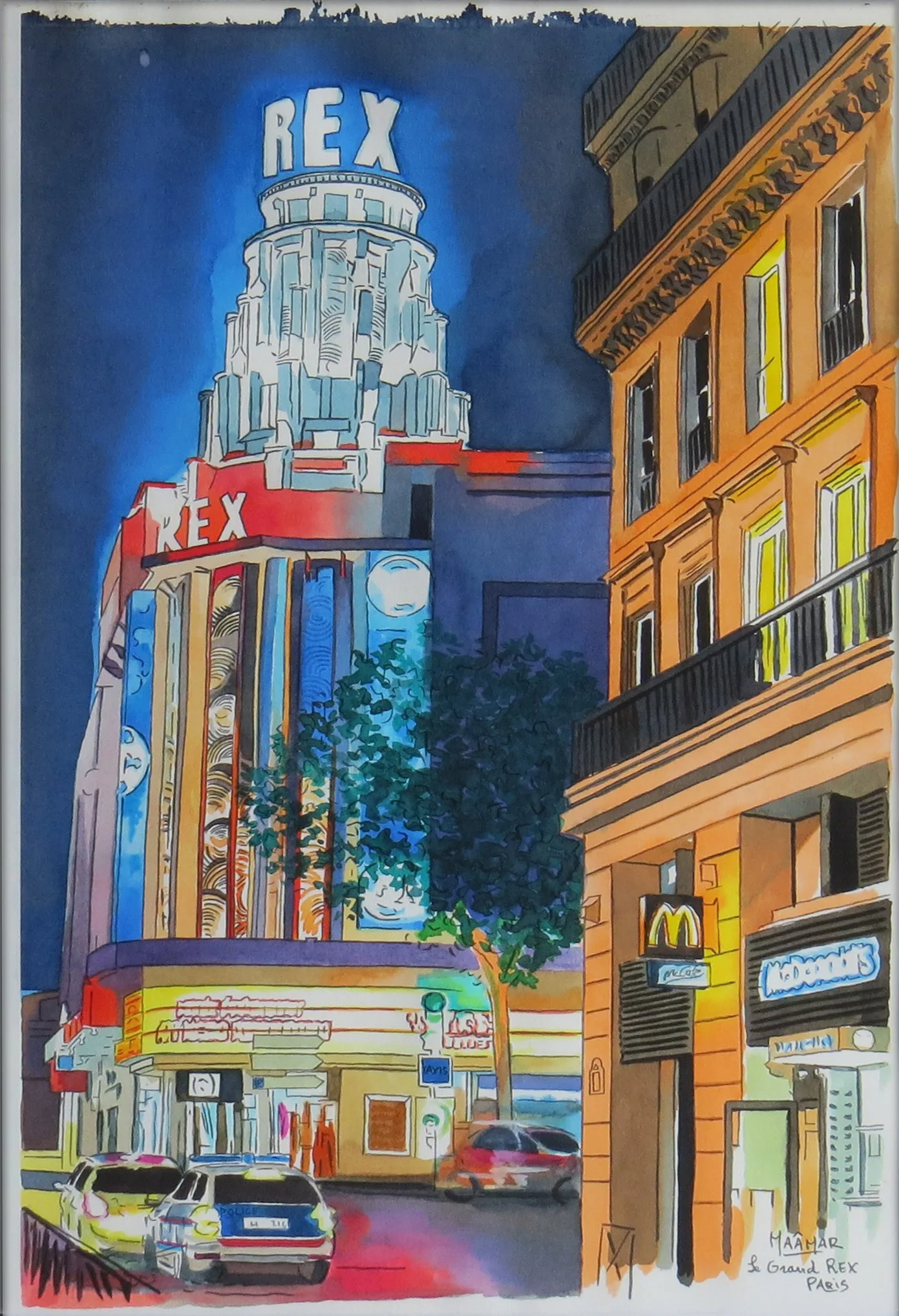 MAĀMAR « Le Grand Rex , Paris »
Dim: 41 x 27 cm
