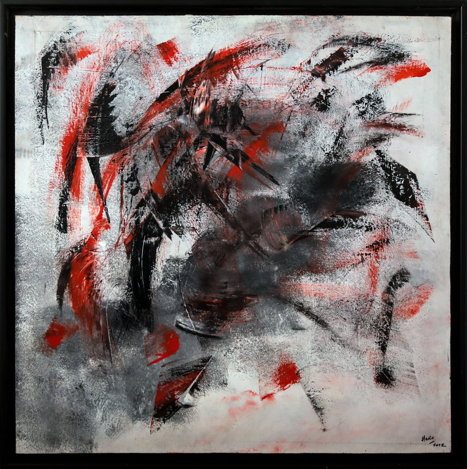 Philippe Herbert Janesh dit Herco « Abstraction »
Dim: 90 x 90 cm 
