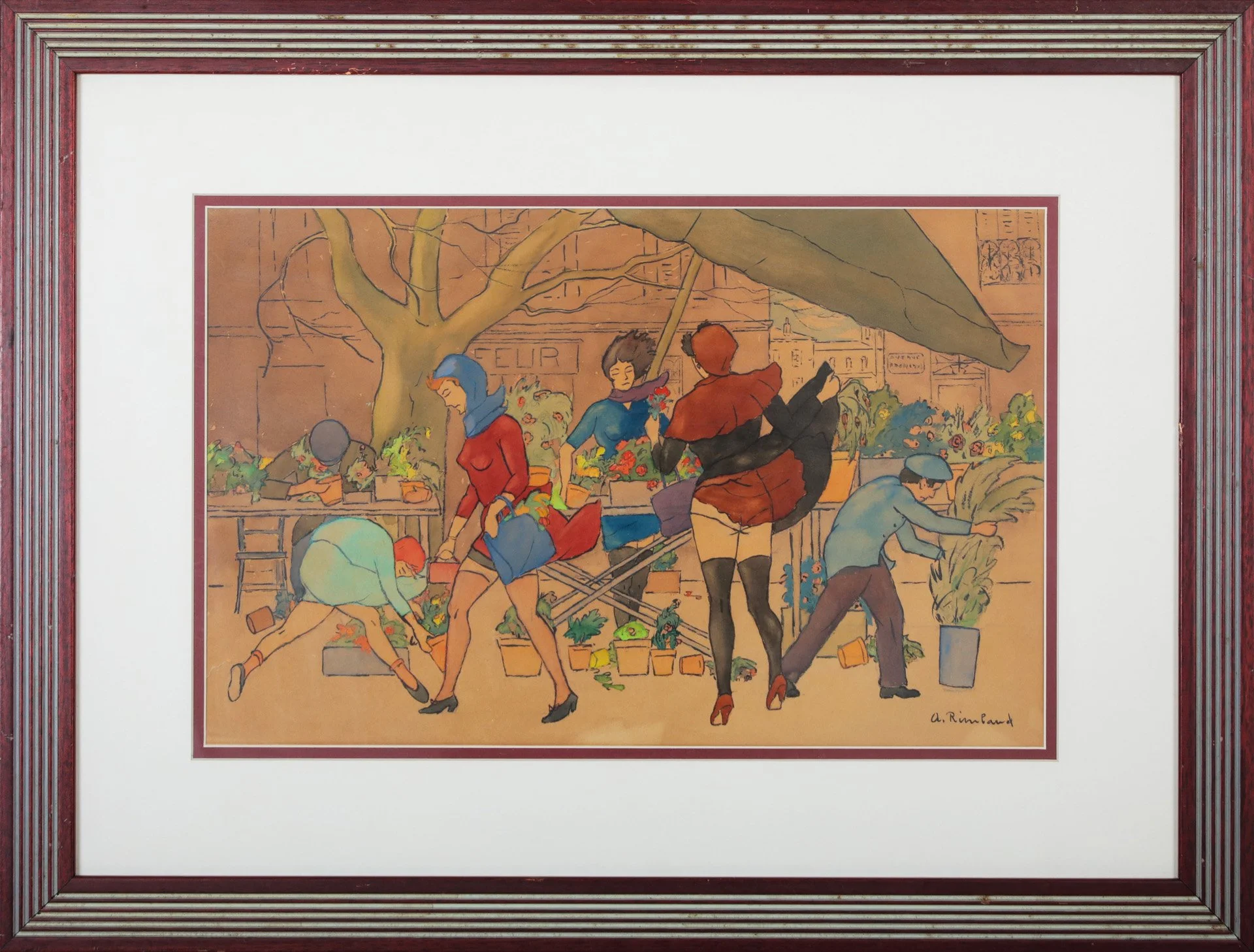 Antoine Rimbaud « Au marché »
Dim: 49 x 32 cm
