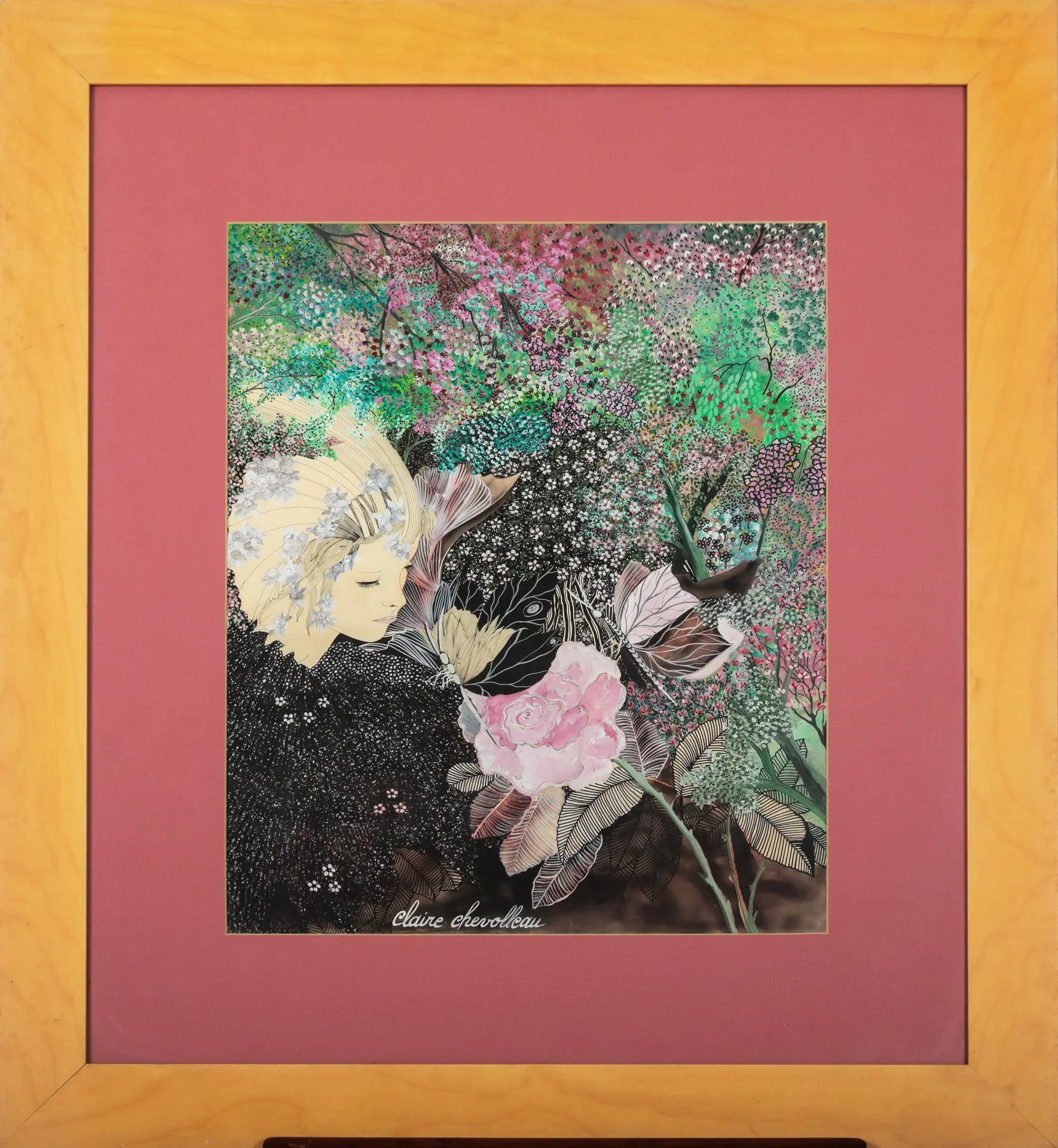 Claire Chevolleau « Femme aux roses »
Dim: 50 x 40 cm
