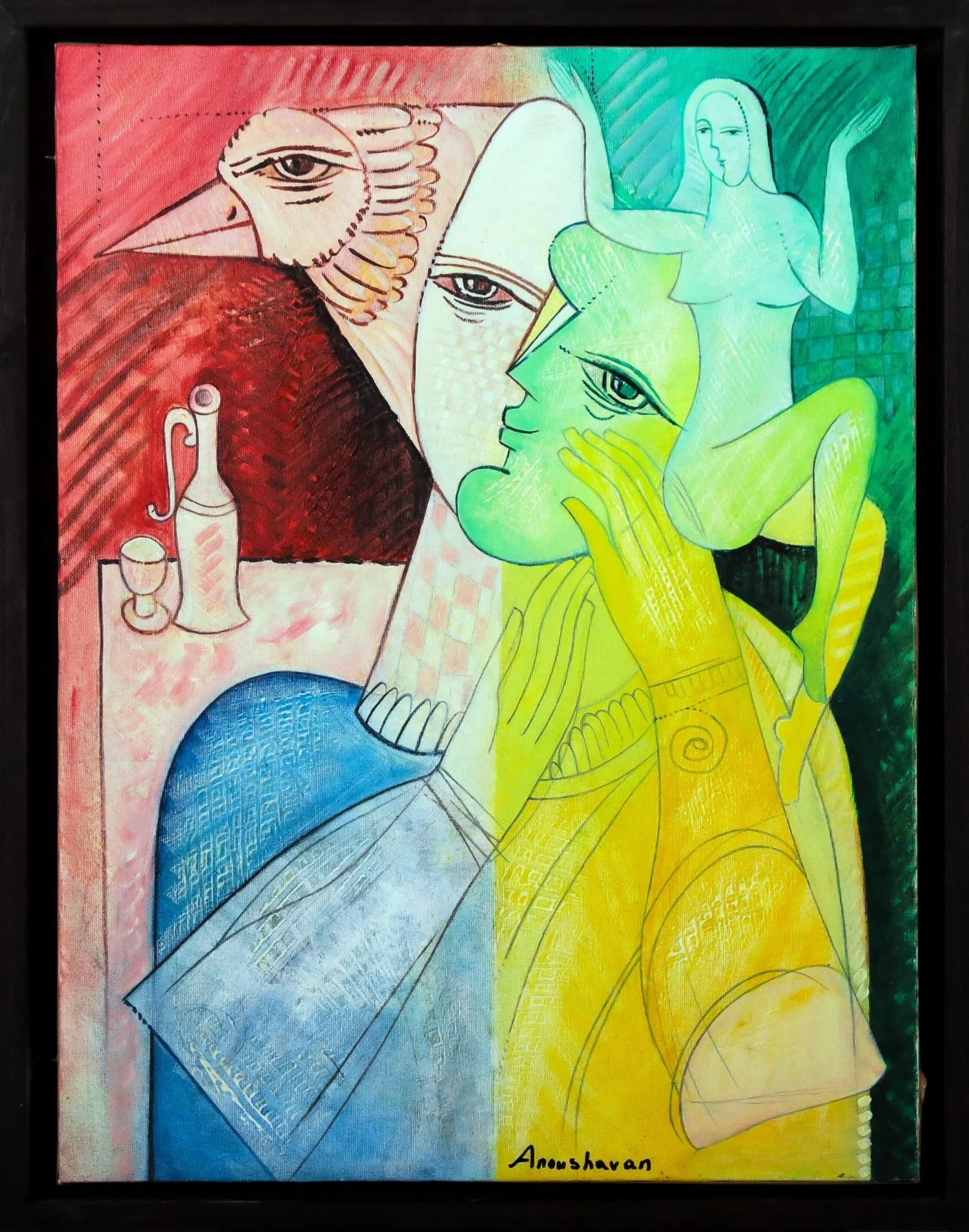 Anoushavan Hovakimian « A story of dairy tales »
Dim: 72 x 54 cm  
