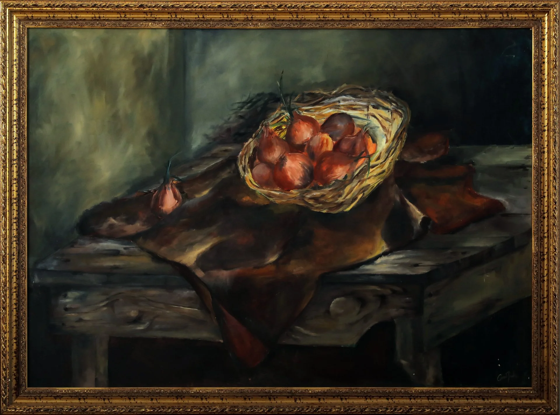 Carole Turk « Oignon au panier »
Dim : 100 x 70 cm
