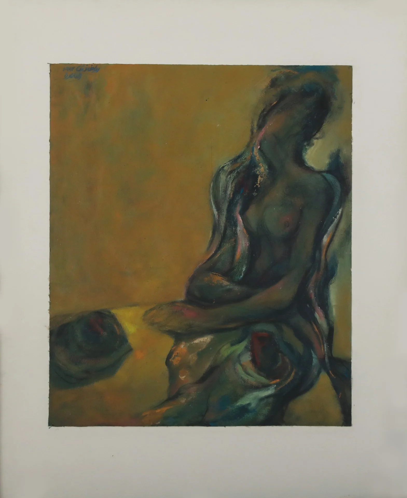 Riyad Nansh « Nu de femme »
Dim: 45,5 x 35,5 cm 
