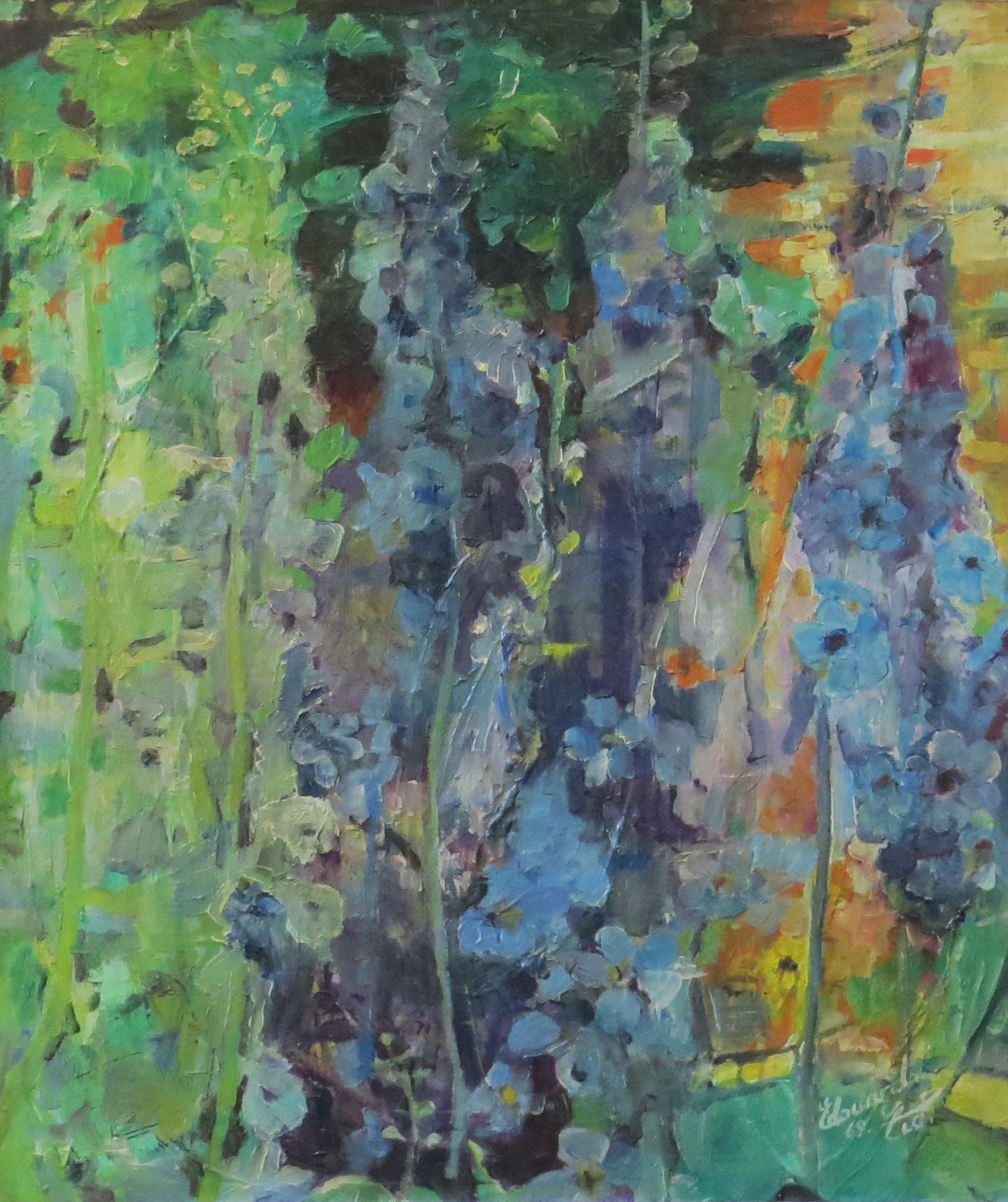 Edouard Eid « Abstraction »
Dim: 75 x 60 cm
