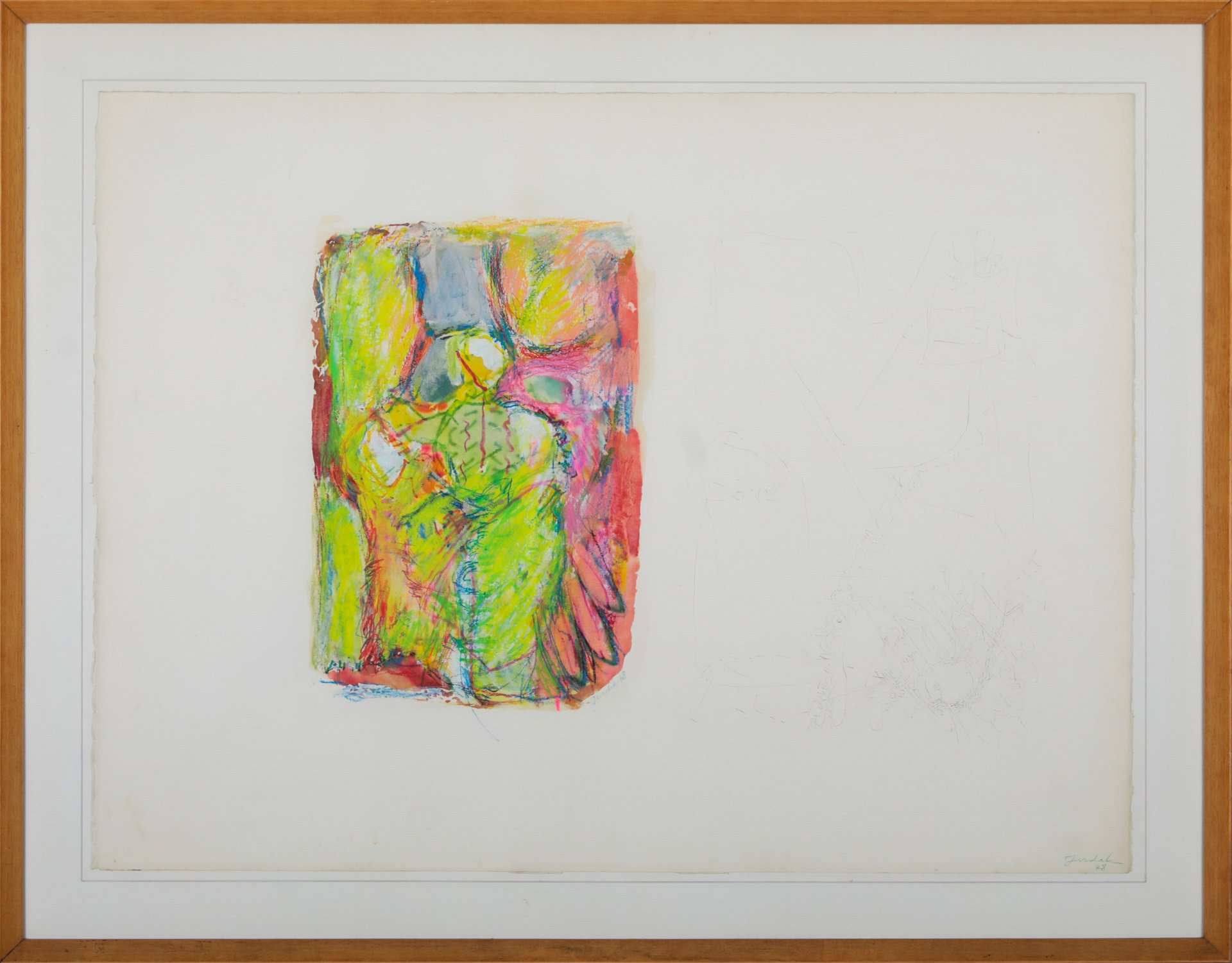 Halim Jurdak « Abstraction »
Dim : 69 x 52 cm
