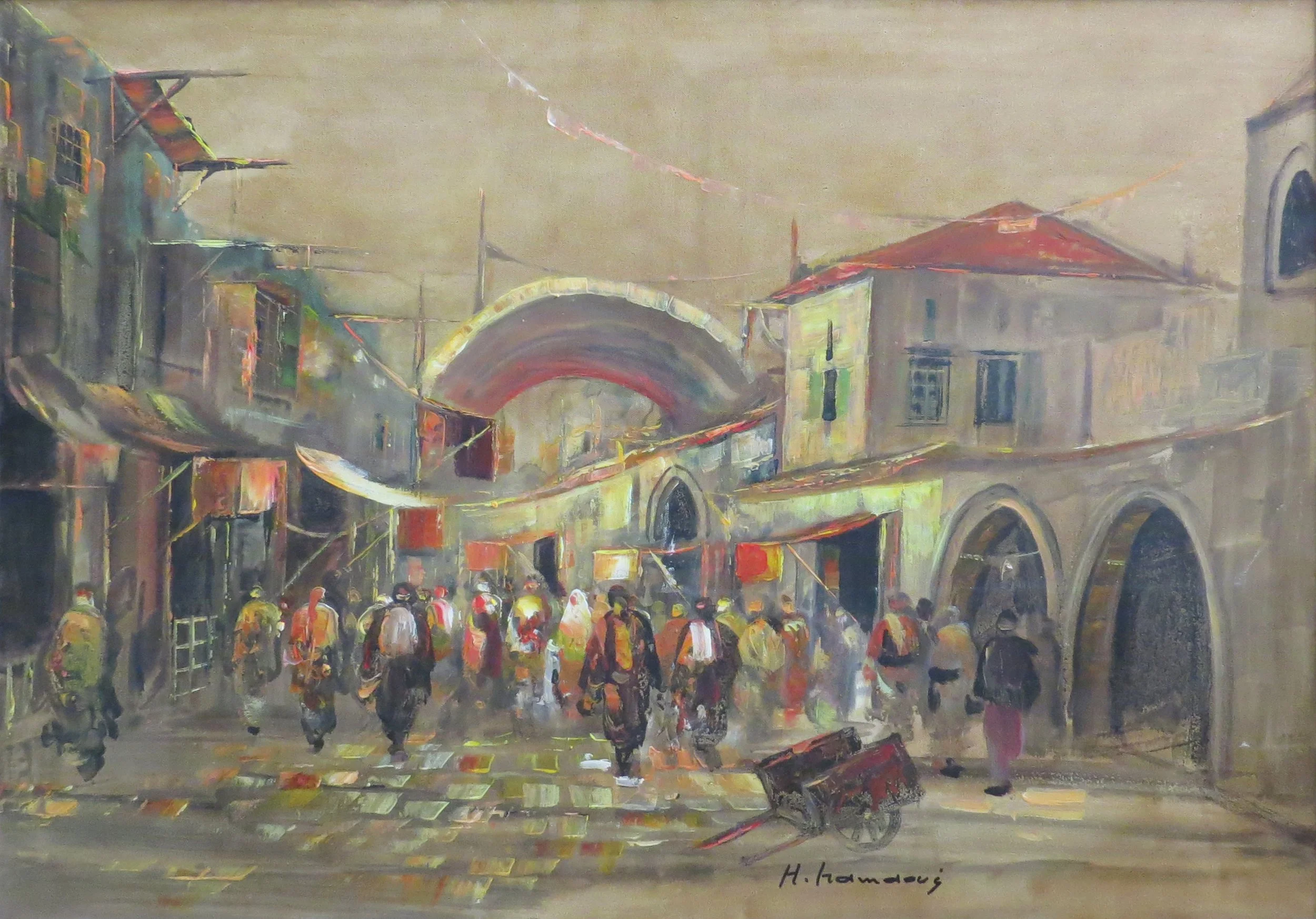 Haidar Hamaoui « Le Souk »
Dim: 100 x 70 cm
