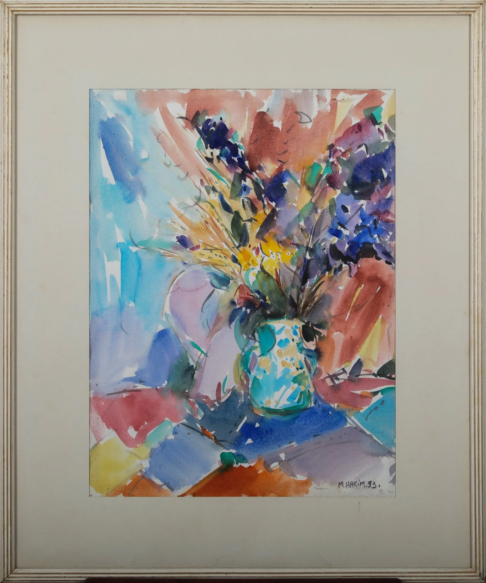 Maroun Hakim « Vase fleuri »
Dim: 52 x 38 cm
