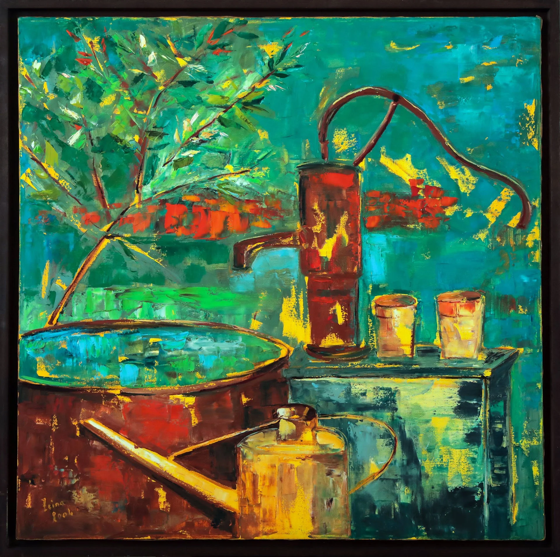 Zeina Gédéon Khoury « Fontaine »
Dim: 100 x 100 cm
