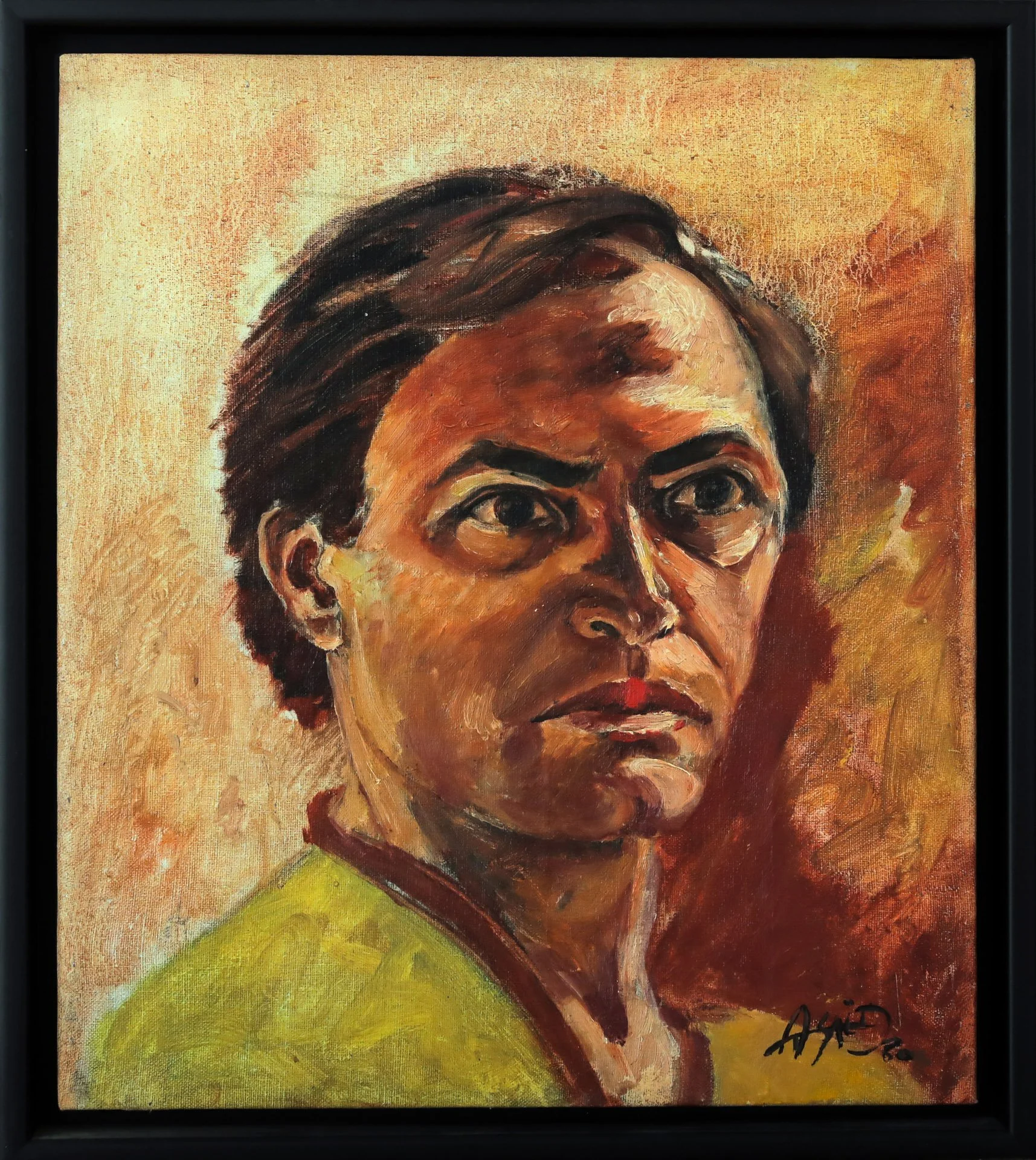 Ahmad Said «  Portrait »
Dim: 53 x 45  cm
