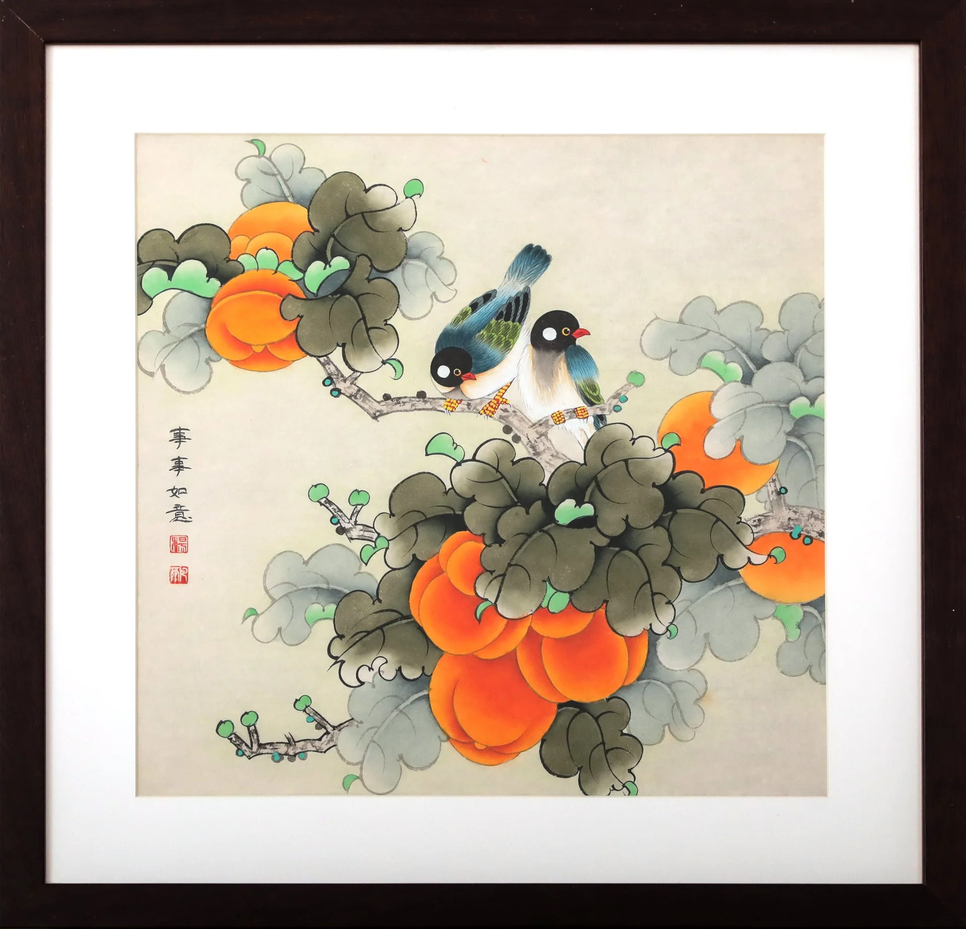 Liu Shan « Love Birds II »
Dim : 42x42 cm
