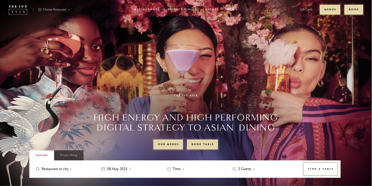 The Ivy Asia Desktop Hero