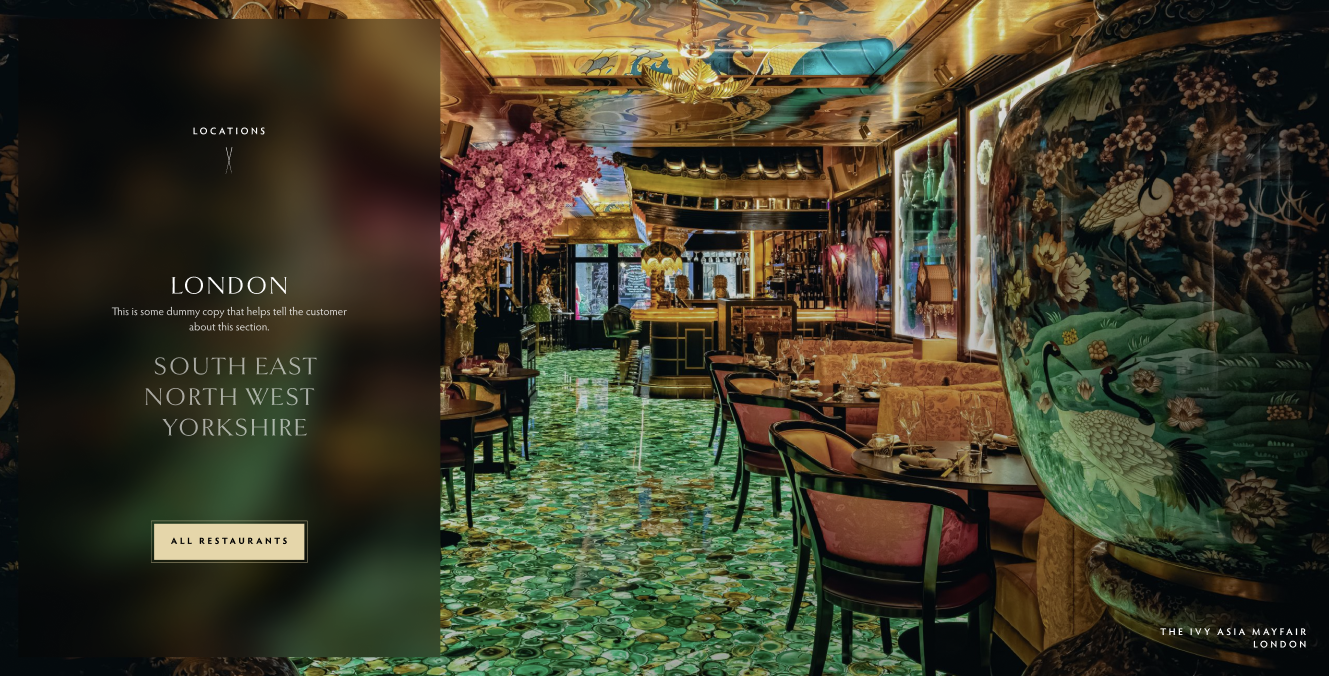 The Ivy Asia Locations Component