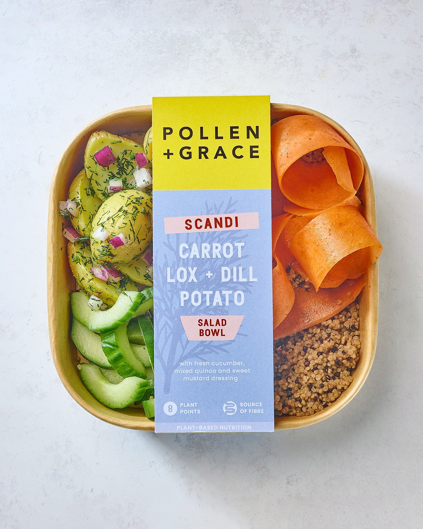 Say hello to our ✨NEW✨ Scandi Carrot Lox + Dill Potato Salad Bowl 🥕🤩

It's fresh and herby with plenty of flavour from the sweet mustard dressing and dill coated potatoes 🌱 A spring lunchtime staple 🥗🫶

What's in it??
Carrot &lsquo;lox&rsquo; (o