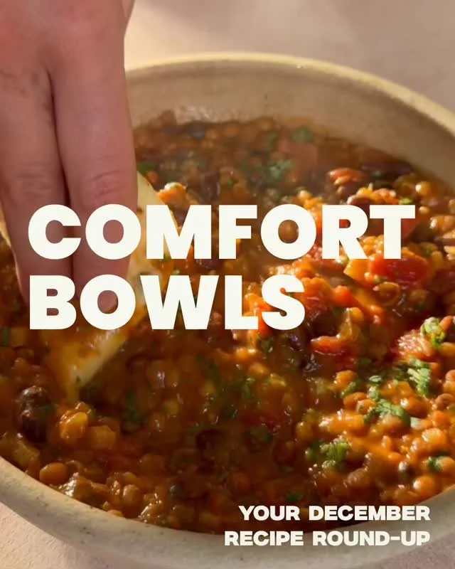 We&rsquo;re back with another round of comfort bowls, bringing even more warmth to your December dinners. Here&rsquo;s what&rsquo;s been cooking up in our kitchens&hellip;⁠
⁠
Endless swirls of pitta and dal. A match made in comfort bowl heaven 🍲 ⁠
A
