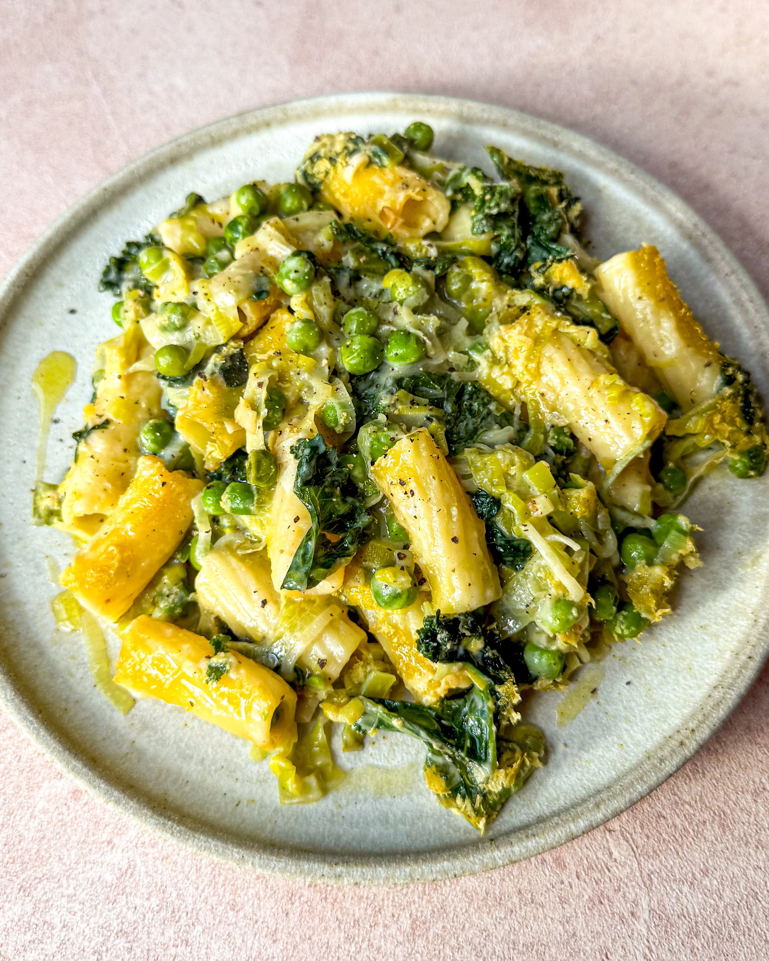 Winter Greens Pasta Bake
