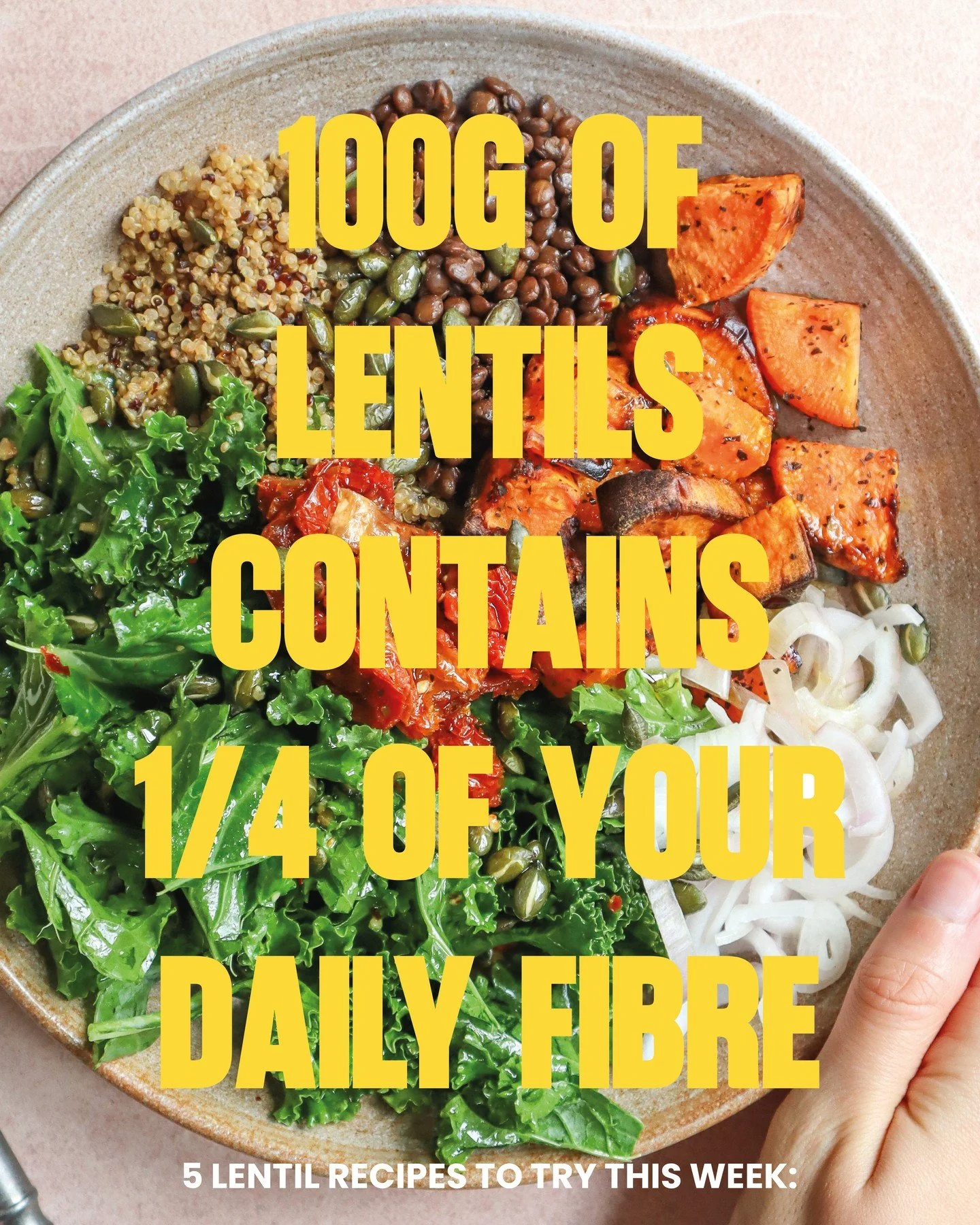 Lentils without a doubt take the top spot for most underrated ingredient. PACKED with fibre, great for protein too, really really delicious and super diverse to use across big salads but also hot stews, soups and curries 🏆️⁠
⁠
Here's some of our FAV