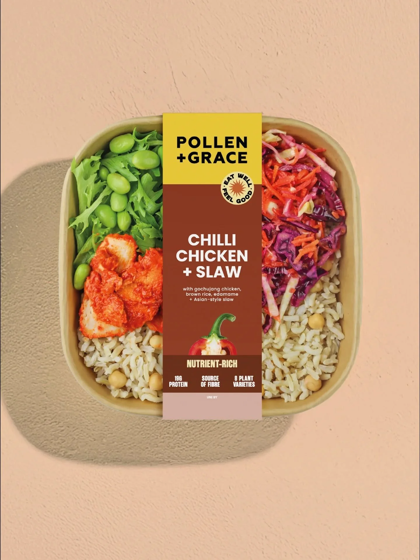 Say hello to CHILLI CHICKEN + SLAW SALAD BOWL

19g protein, source of fibre and 8 plant varieties 🙏

Just a heads up to anyone who is gluten free - this one contains a small amount of gluten as we wanted to use an authentic gochujang which contains 