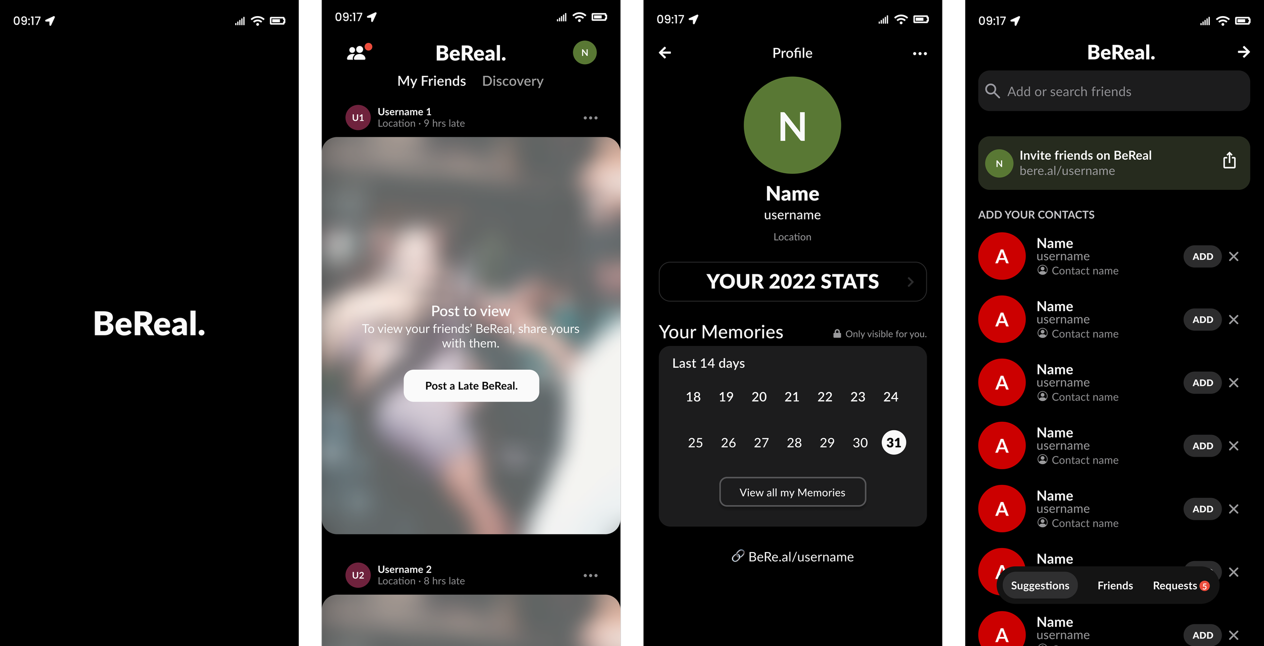 BeReal existing design clone