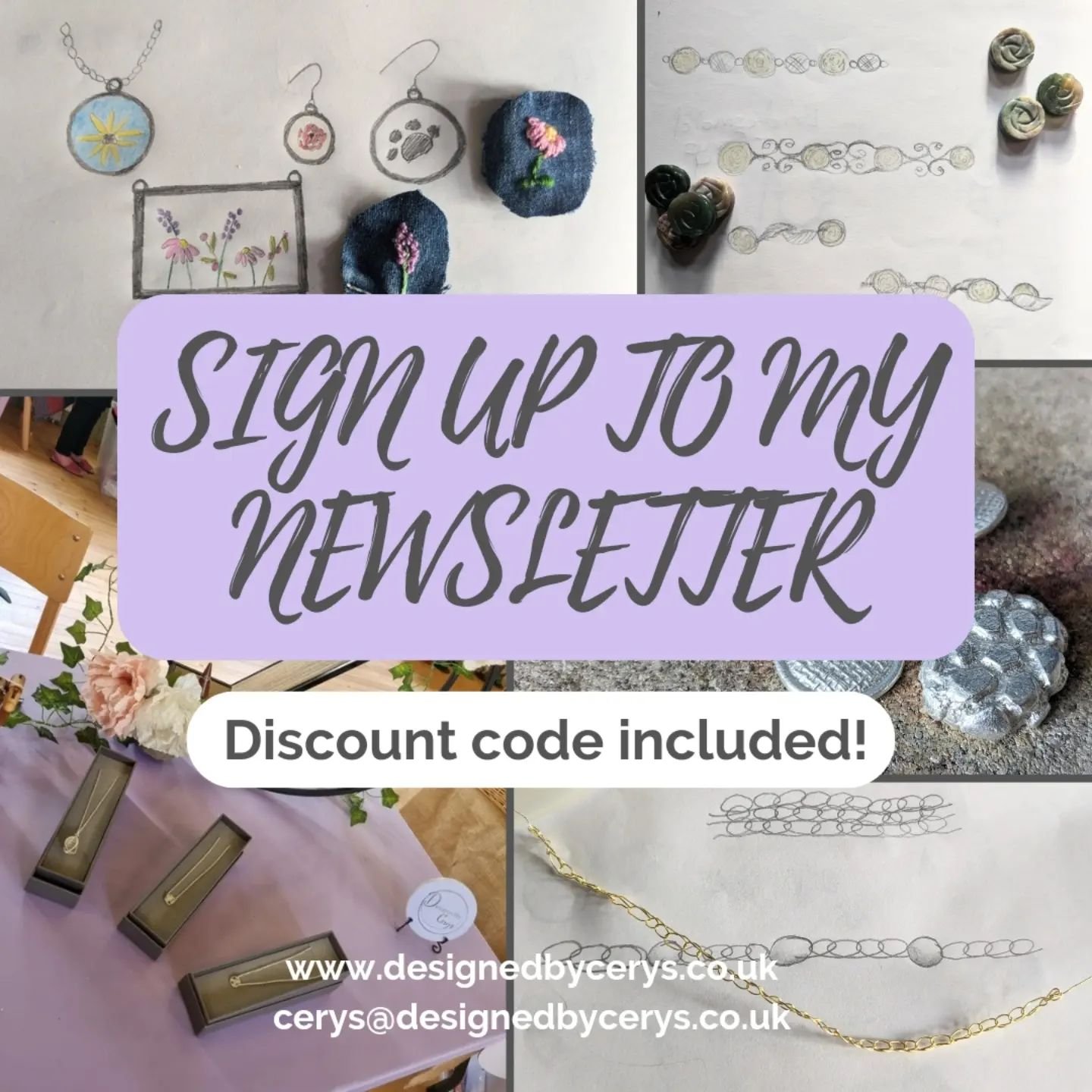 My first newsletter will be sent on the 25th October! I'm so excited to share with you what I've been up to and what I'll be doing next! 

As a thank you for supporting my business, I'll also be including a code for 20% off any item on my website!

S