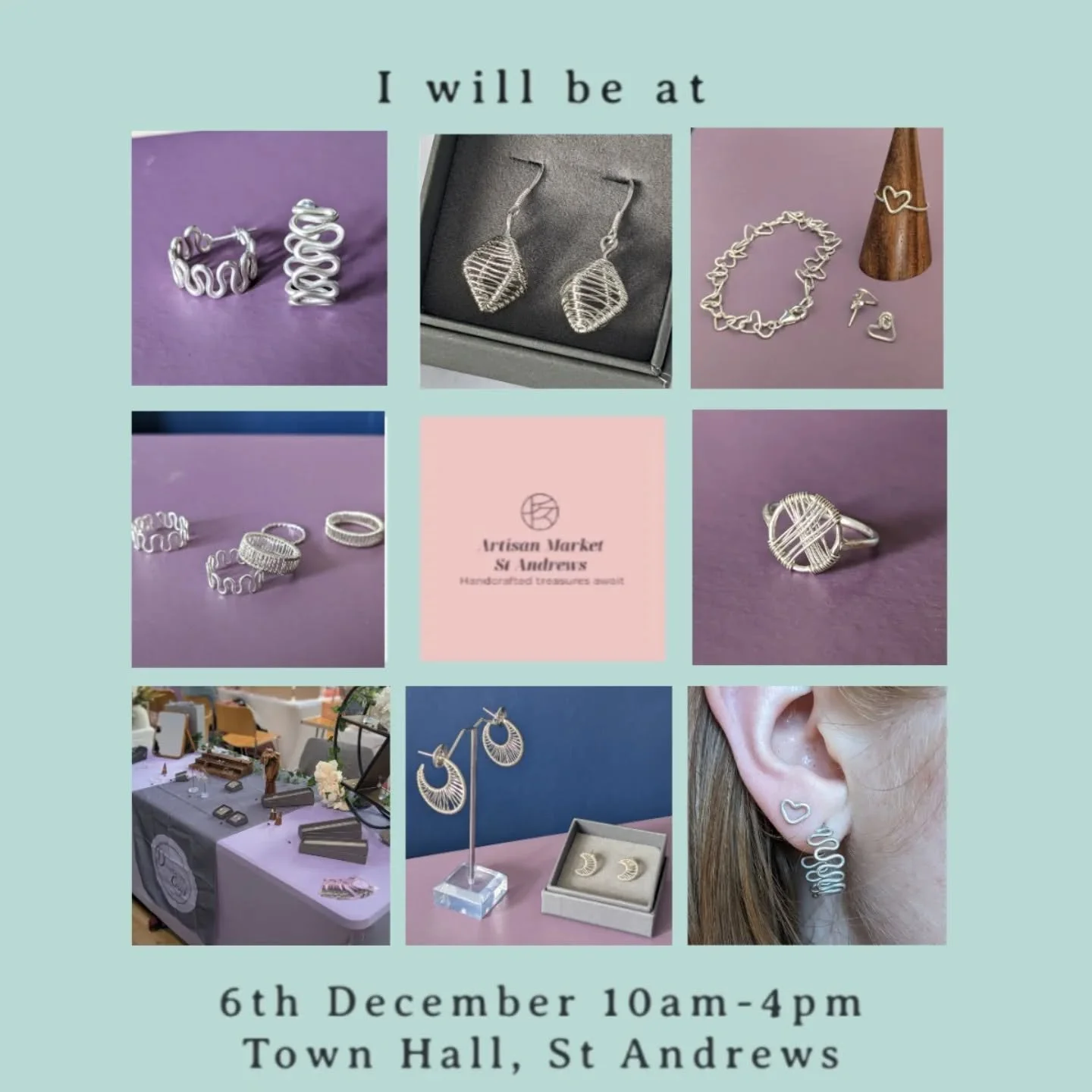 So excited to be returning to @artisanmarketstandrews this Saturday! 

There are lots of amazing artists and makers to see, so pop in out of the cold to visit us!

📅 Saturday 6th December 
🕚 10am-4pm 
📍St Andrews Town Hall, Queens Gardens, St Andr