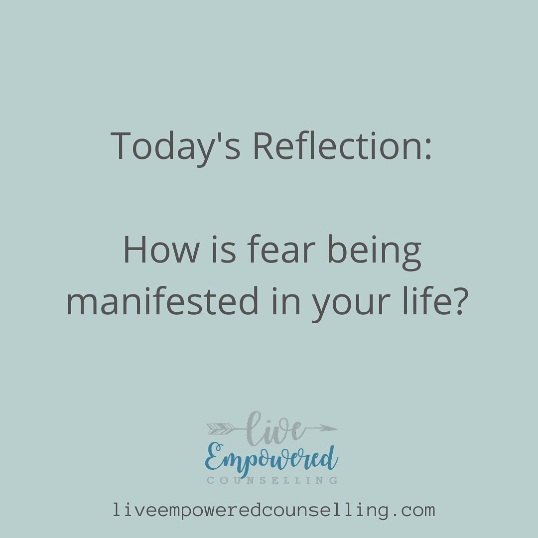 Fear is something we are always trying to avoid, yet we perpetually live in. Fear doesn&rsquo;t always show up in the ways we would think. Fear manifests itself into perfectionism, overachieving, imposter syndrome, our relationships and so on
.
.
.
I