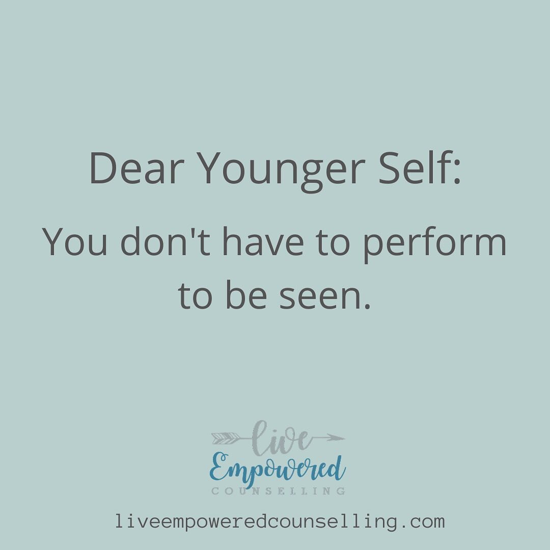 Perfectionism can be so layered and heavy to carry. The belief that we have to perform in some way in order to be seen is often rooted in younger self survival and keeps us from authenticity in the adult self
.
.
.

If you are tied up in this narrati