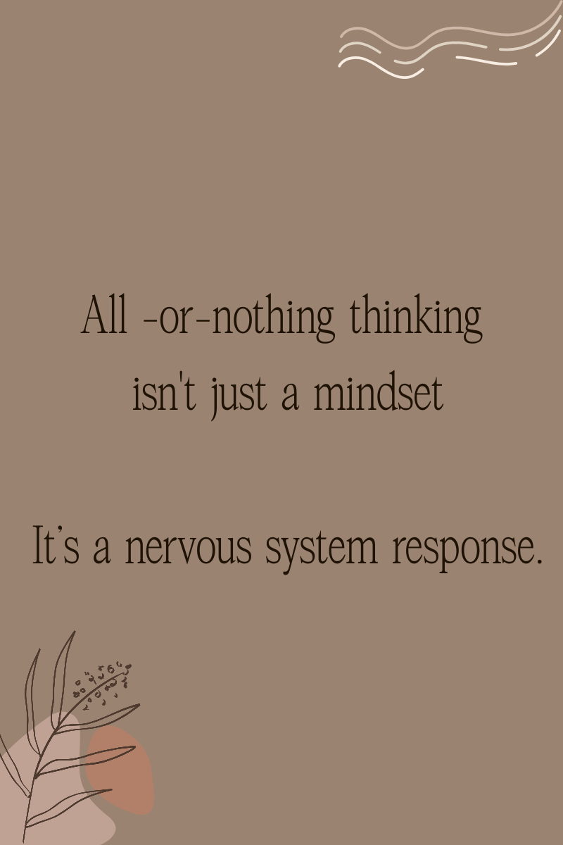Between Perfection and Procrastination: Understanding All-or-Nothing Thinking