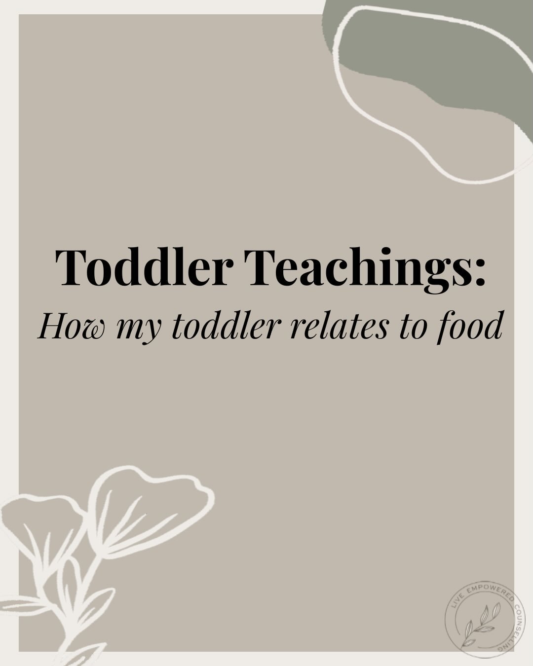 Part 1 of a series inspired by my toddler ✨ Some quiet reminders of how our bodies once knew how to ask and be answered.
Before diet culture. Before rules. Before shame. 

#liveempowered #toddlerlife #disorderedeatingrecovery #niagarapsychotherapist 