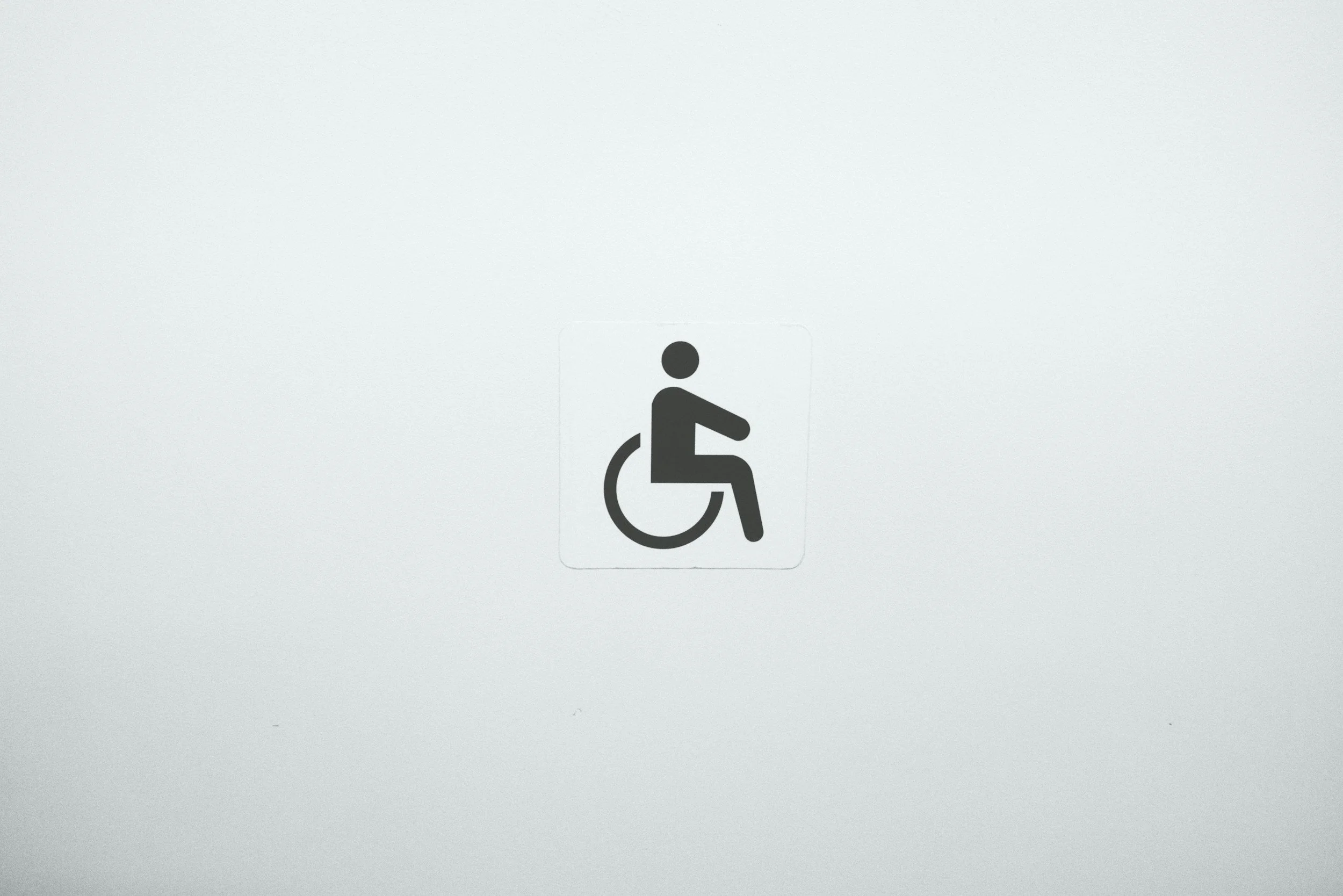 Accessibility symbol of a person in a wheelchair