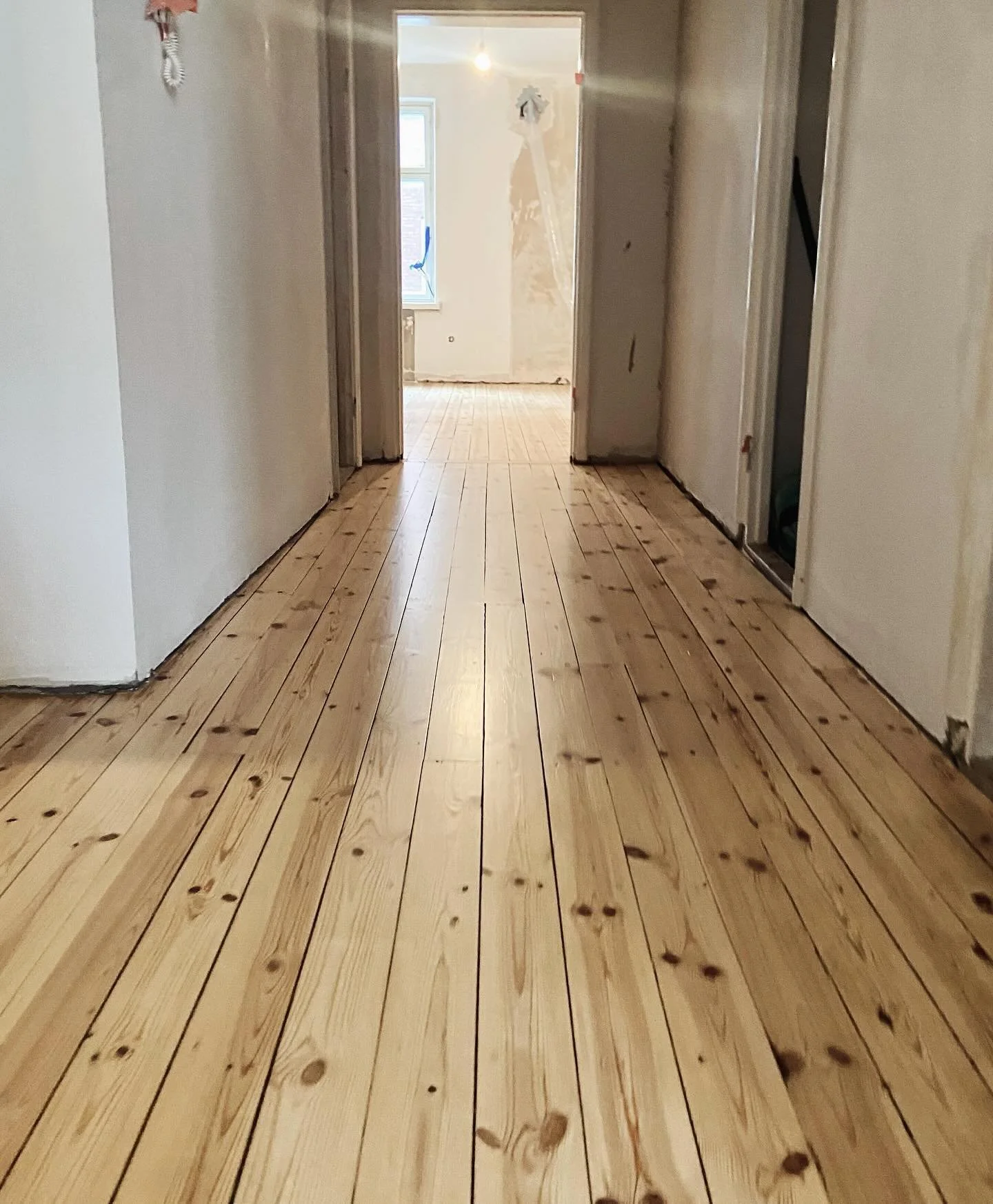 Sanded and varnished