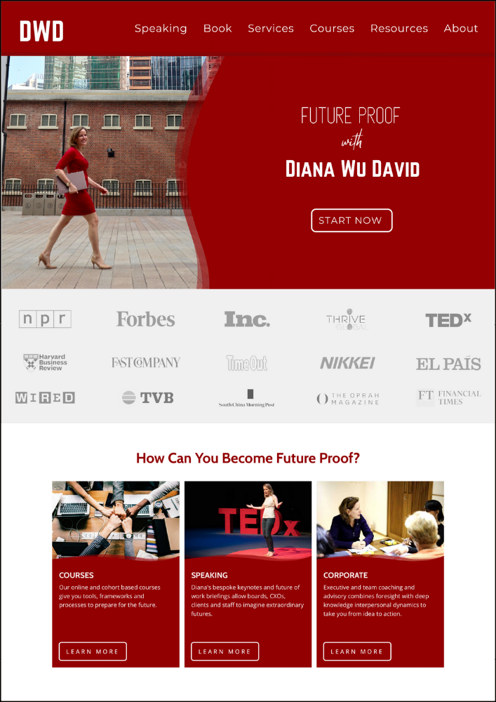 Squarespace author website design