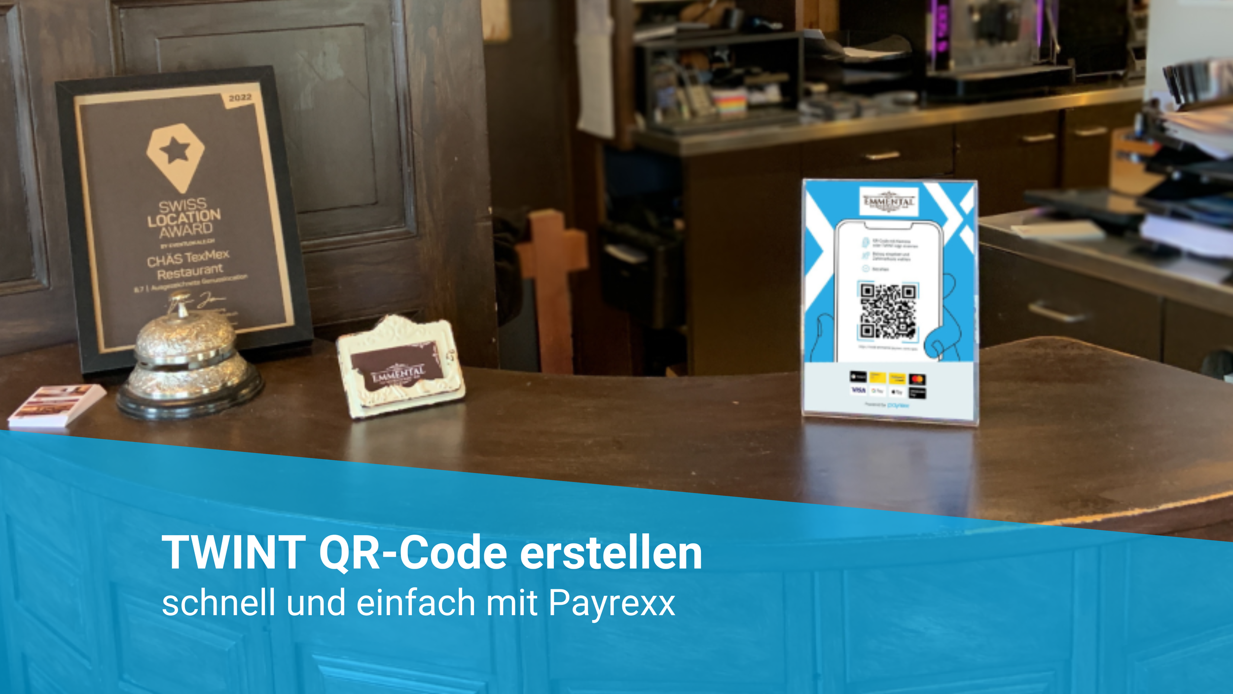 Create QR code and receive payments on site
