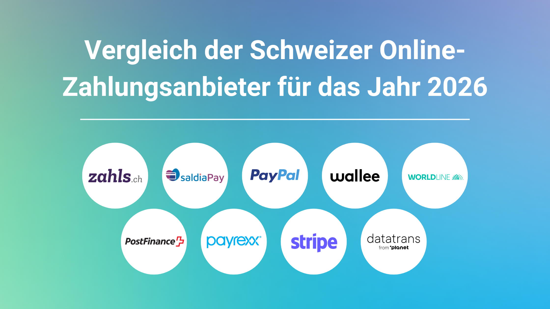Vergleich der Schweizer Online-Zahlungsanbieter für 2026