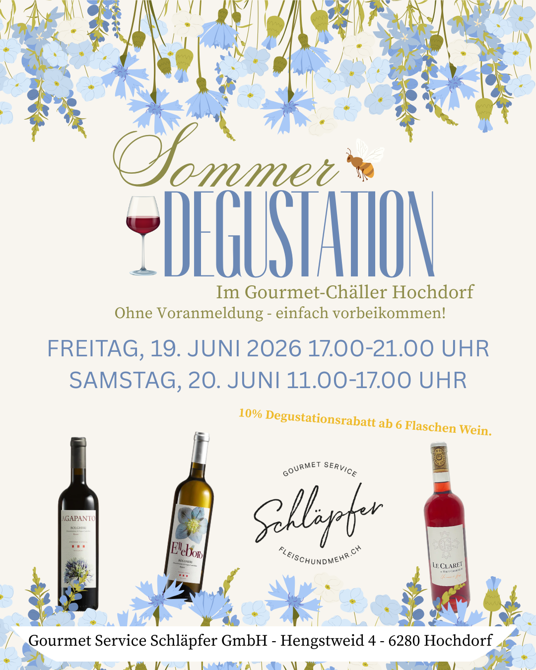 Sommerdegustation 19. &amp; 20.06.2026