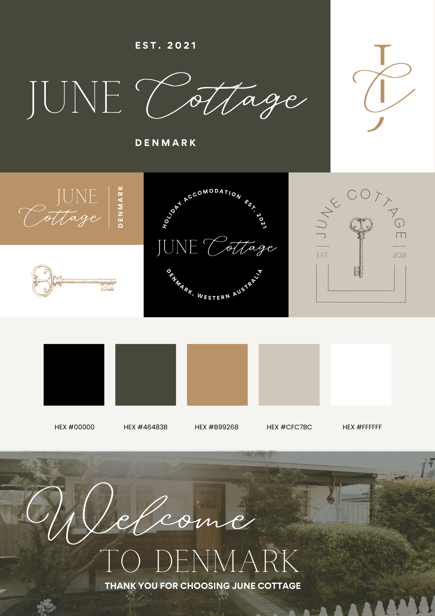 Airbnb branding, short stay brand design, holiday home branding