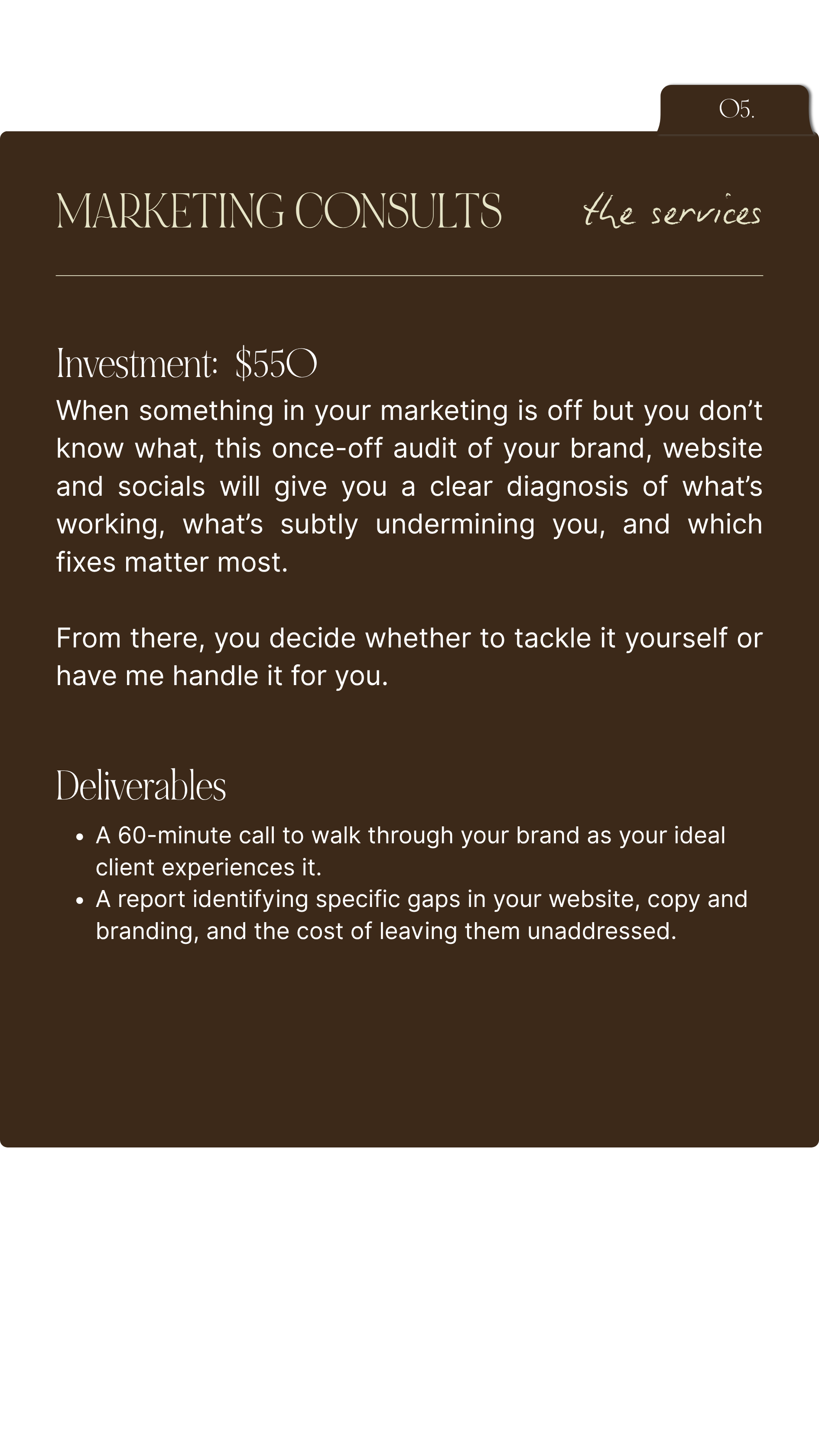 Coralee Creative Marketing Consult for established Interior Designers