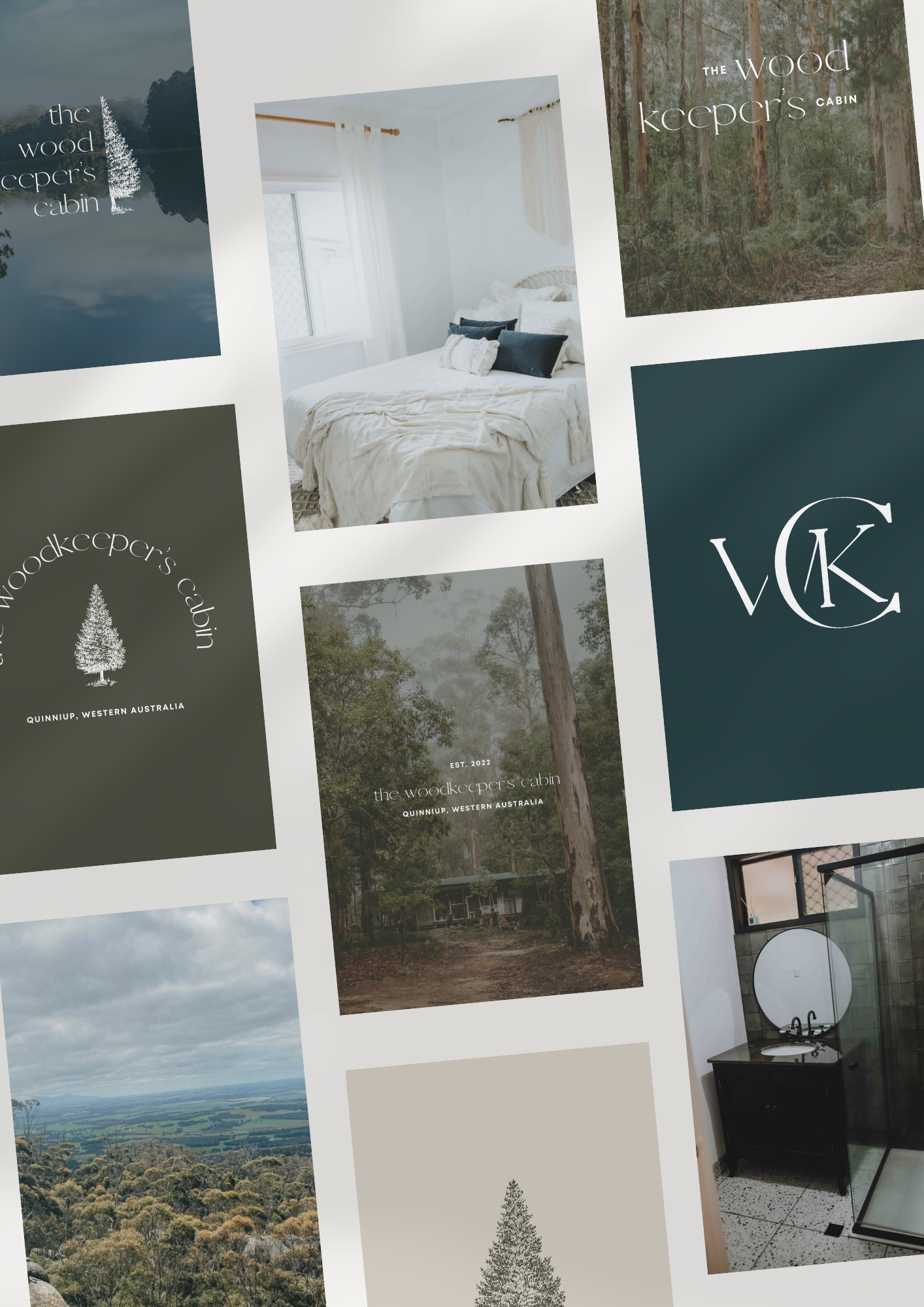Airbnb host brand design, South West accomodation holiday home, brand designer for Airbnbs Perth